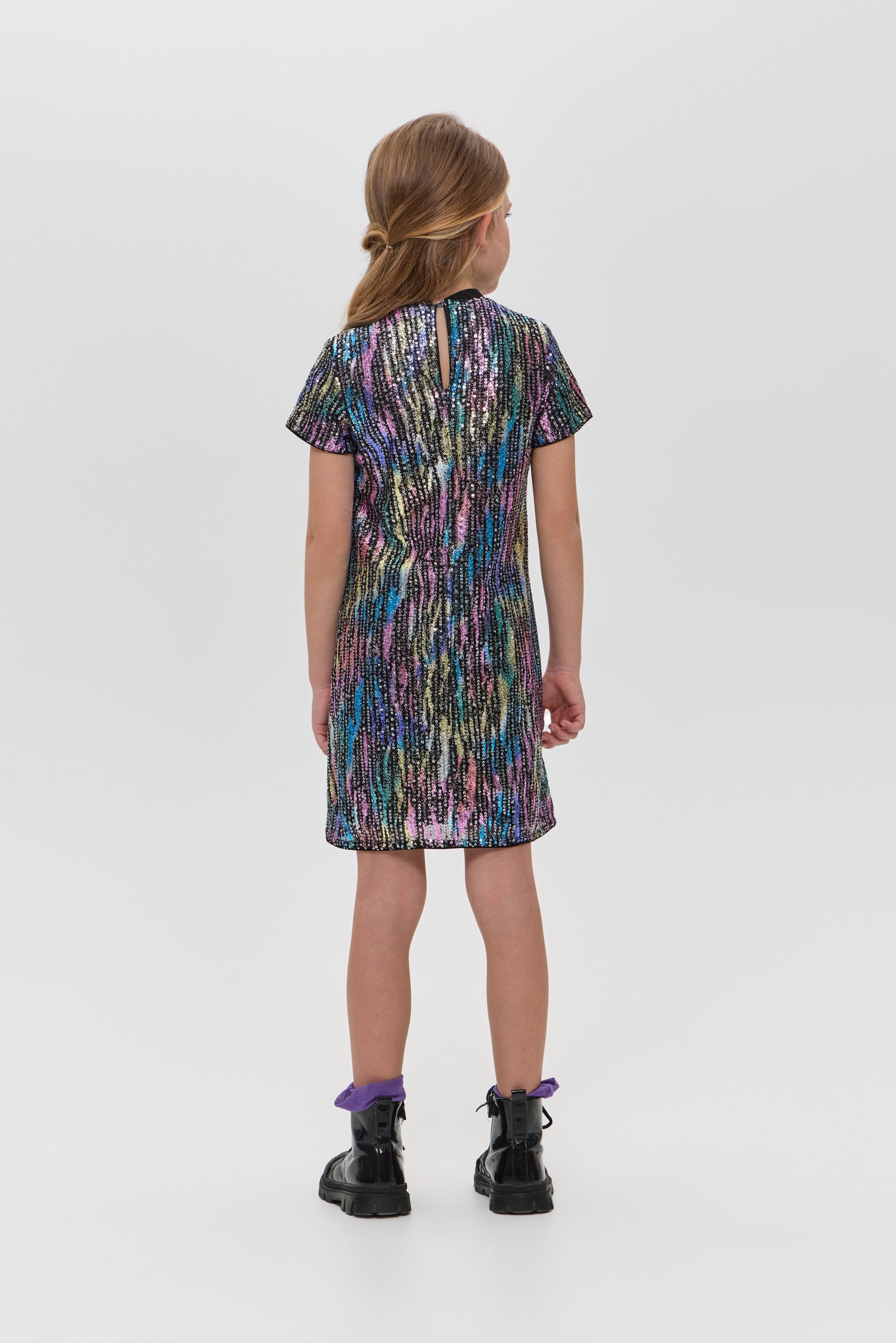 Sequins Cocktail Dress, multicolour