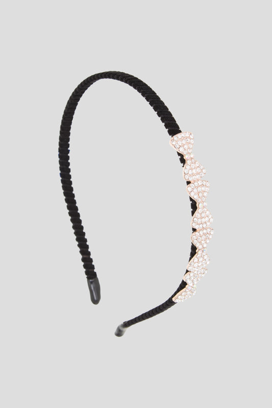 Rhinestones Bows Decorated Headband