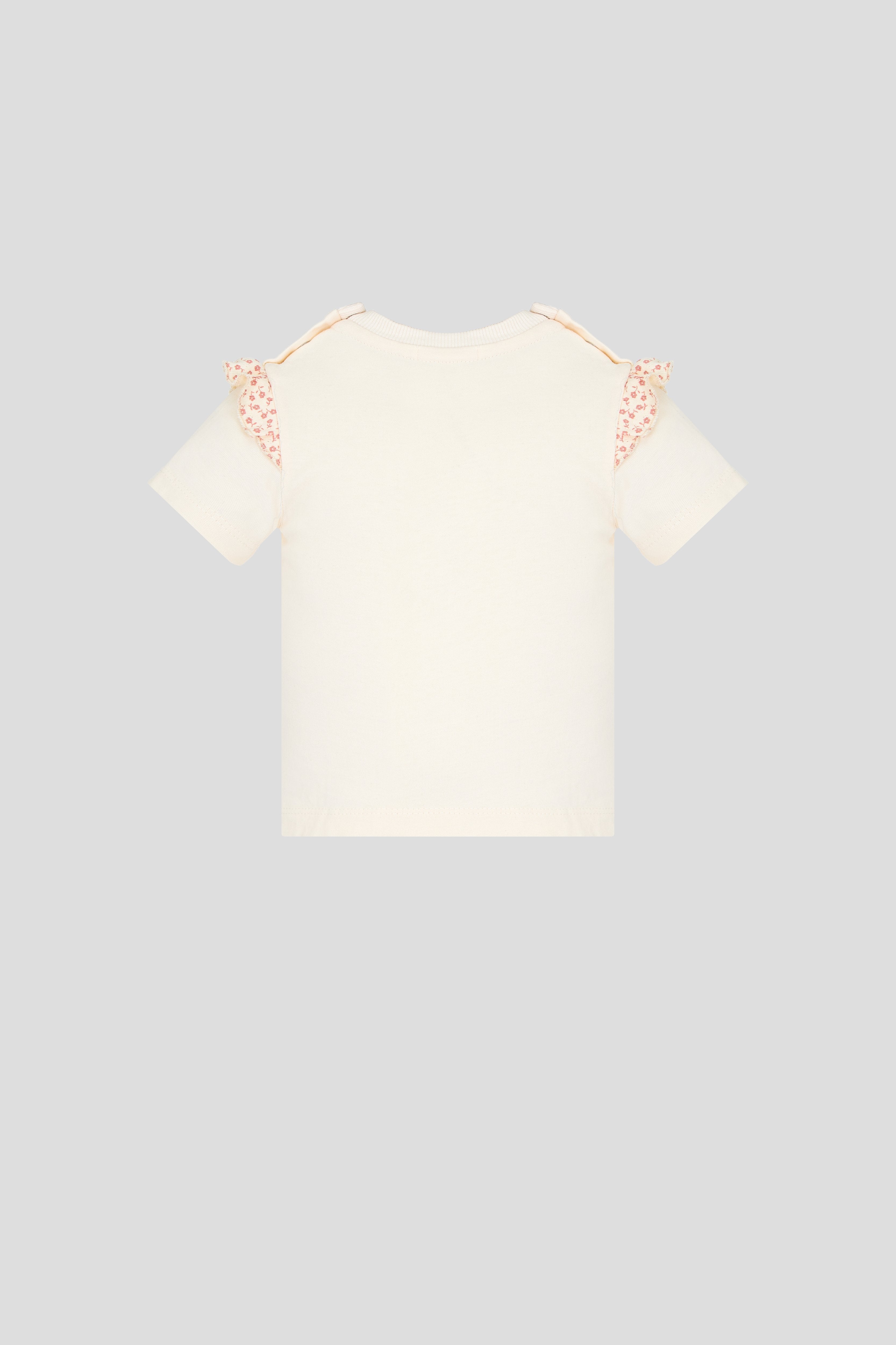 T-Shirt with Floral Frills
