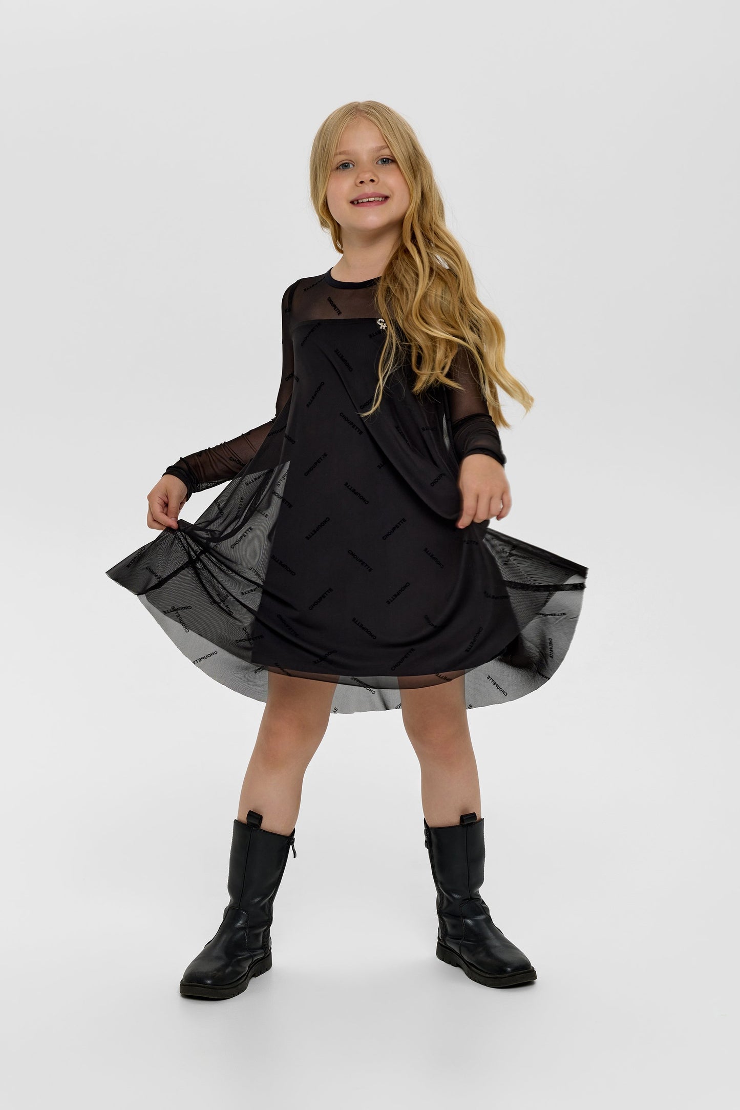 Mesh Branded Dress
