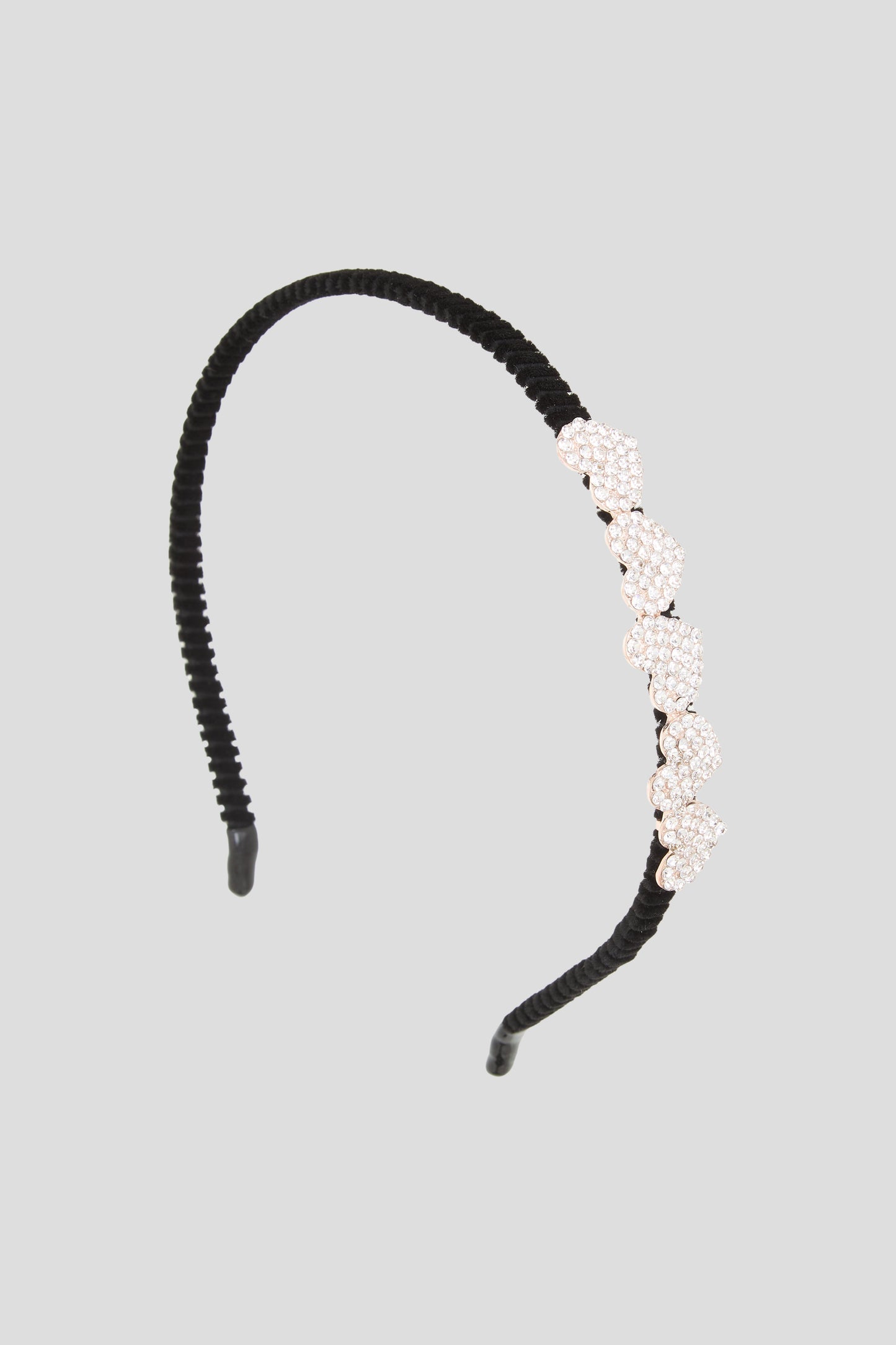 Rhinestones Decorated Hearts Headband