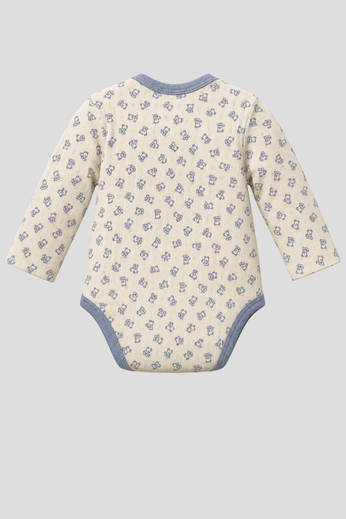 Teddy Knitted Cotton Set (body, pants & cap) for baby boy