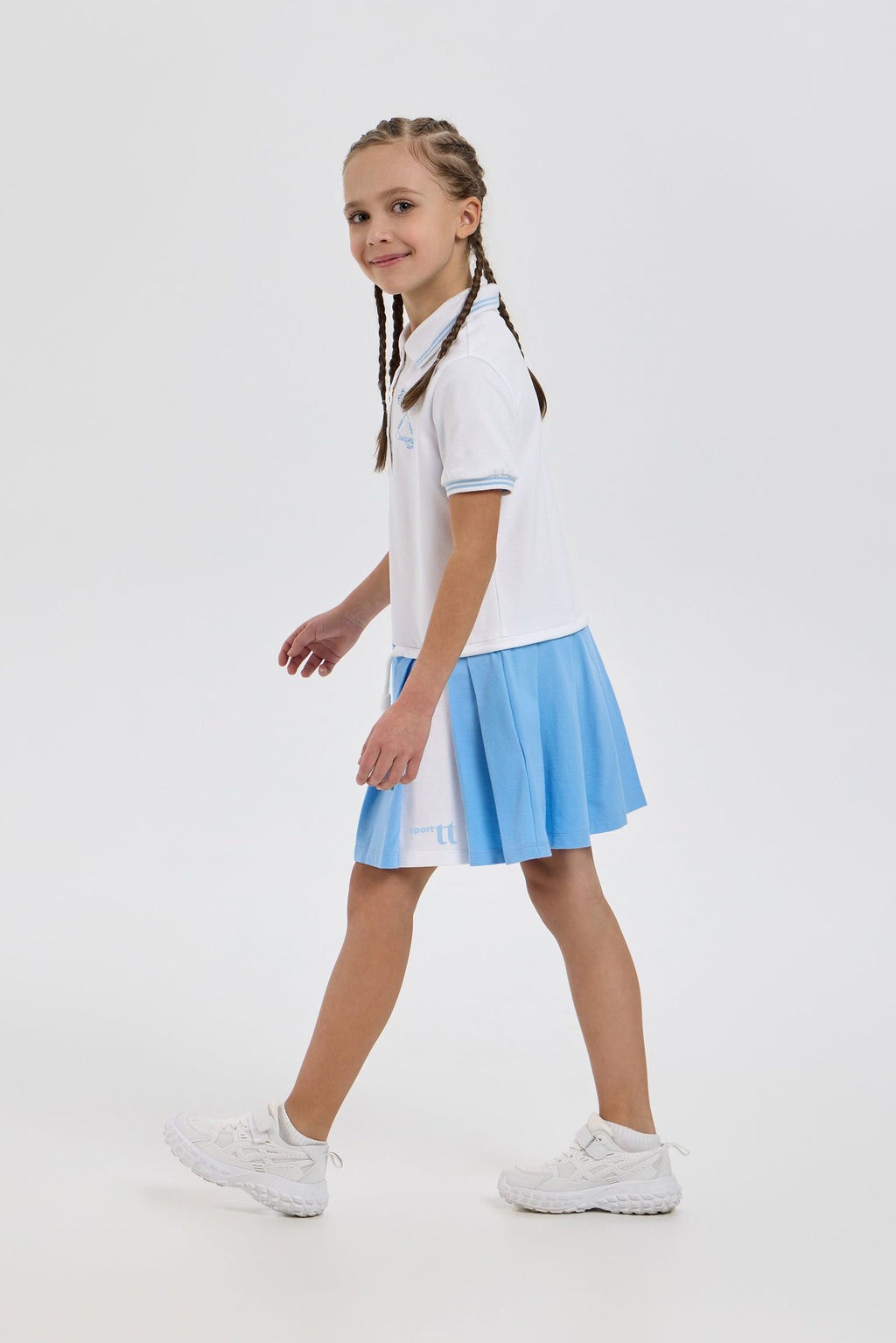 Knitted Polo Dress for active girls