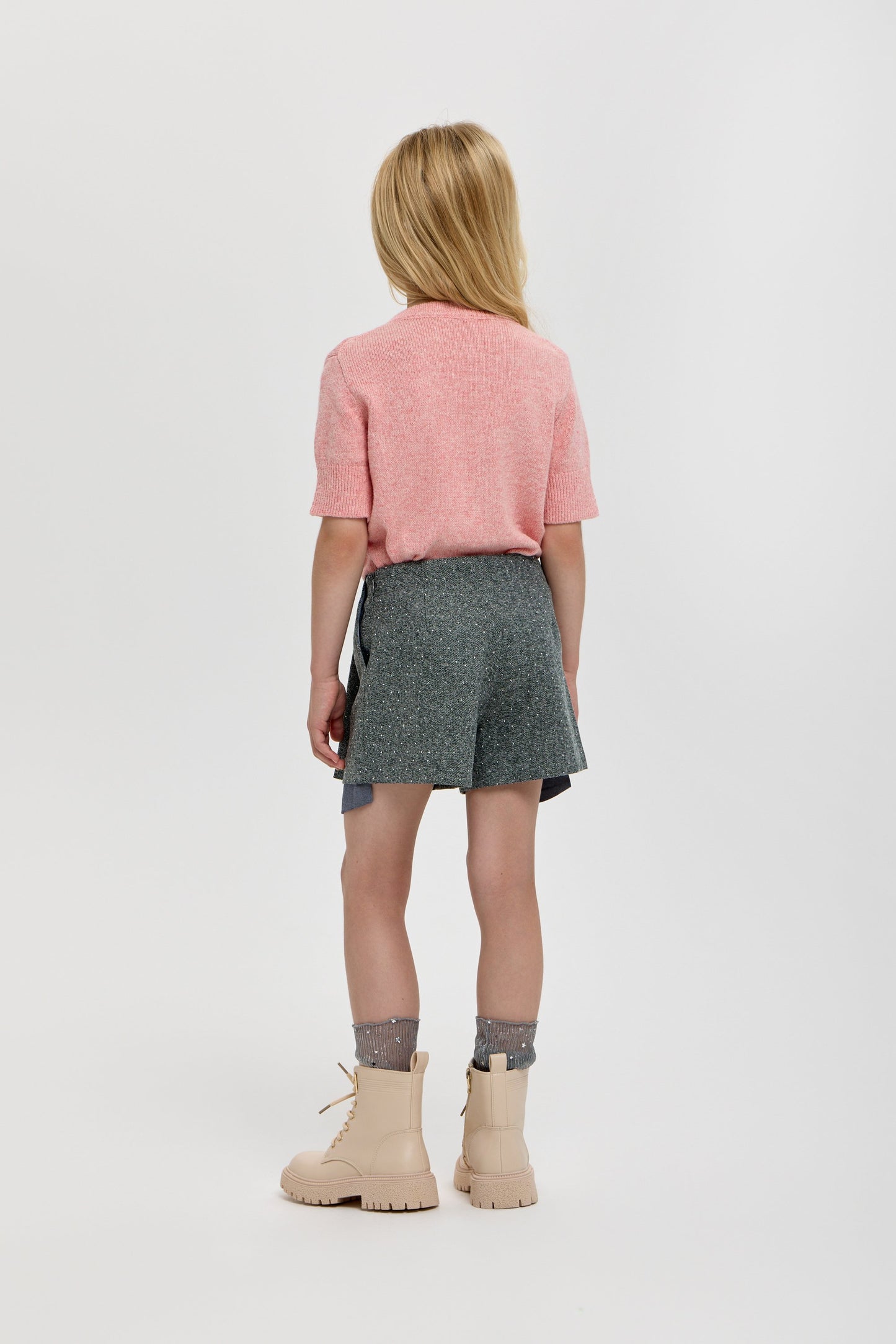 Sequins Decorated Shorts-Skirt