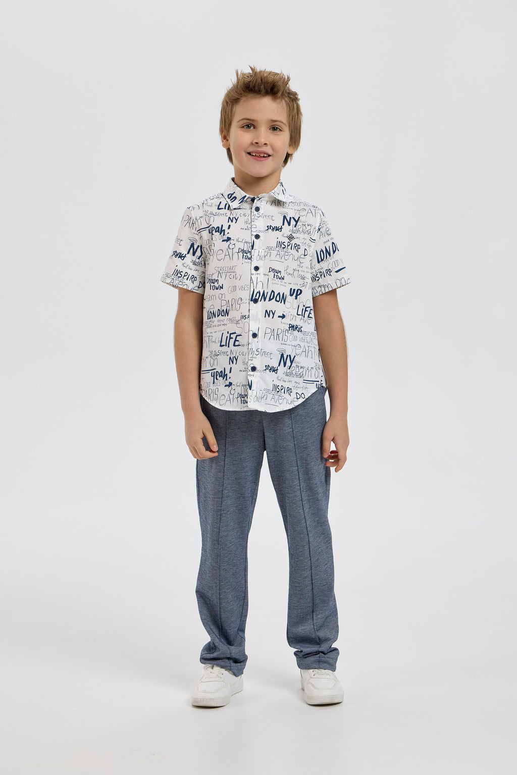 Smart Polo Shirt with AOP
