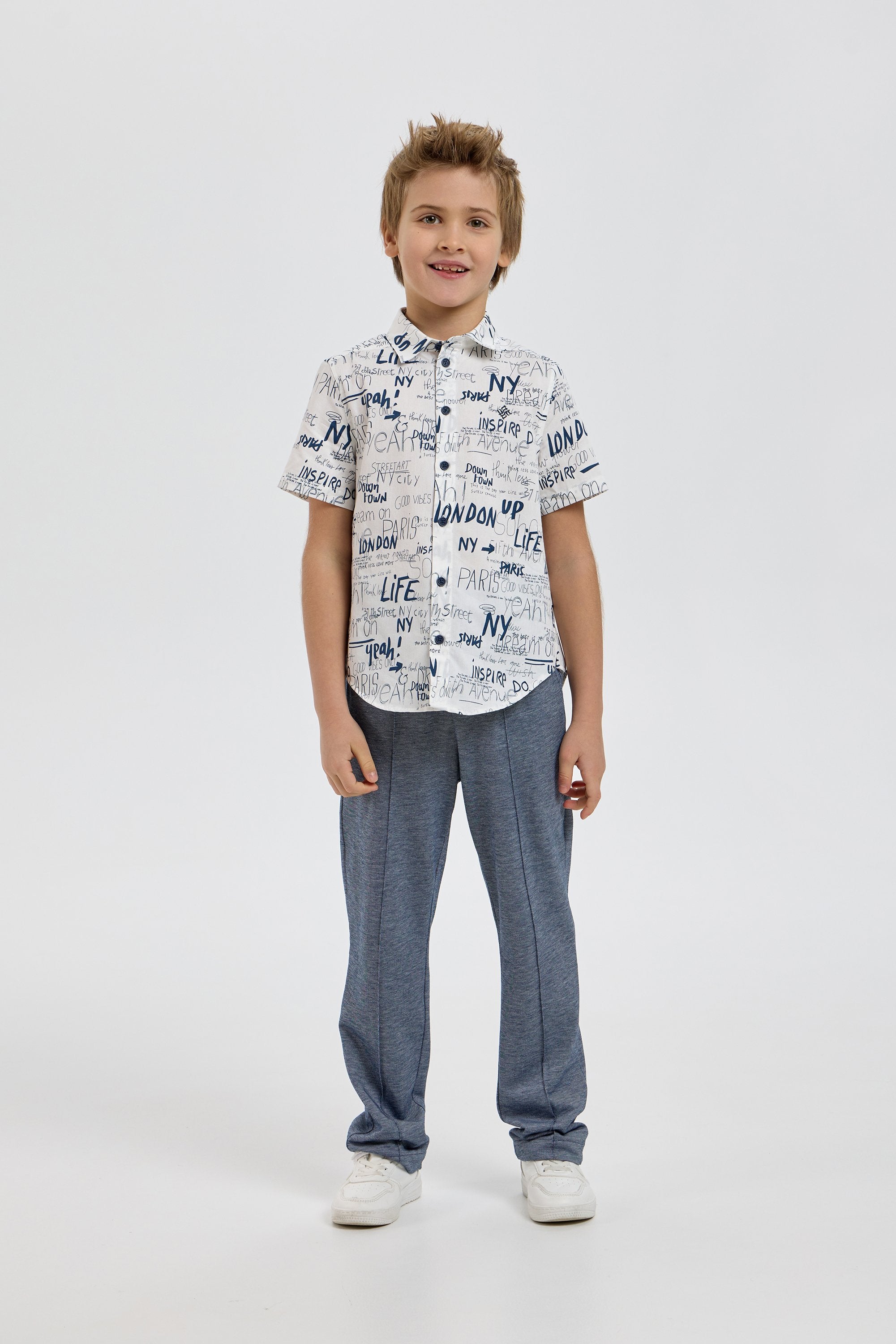 Smart Polo Shirt with AOP