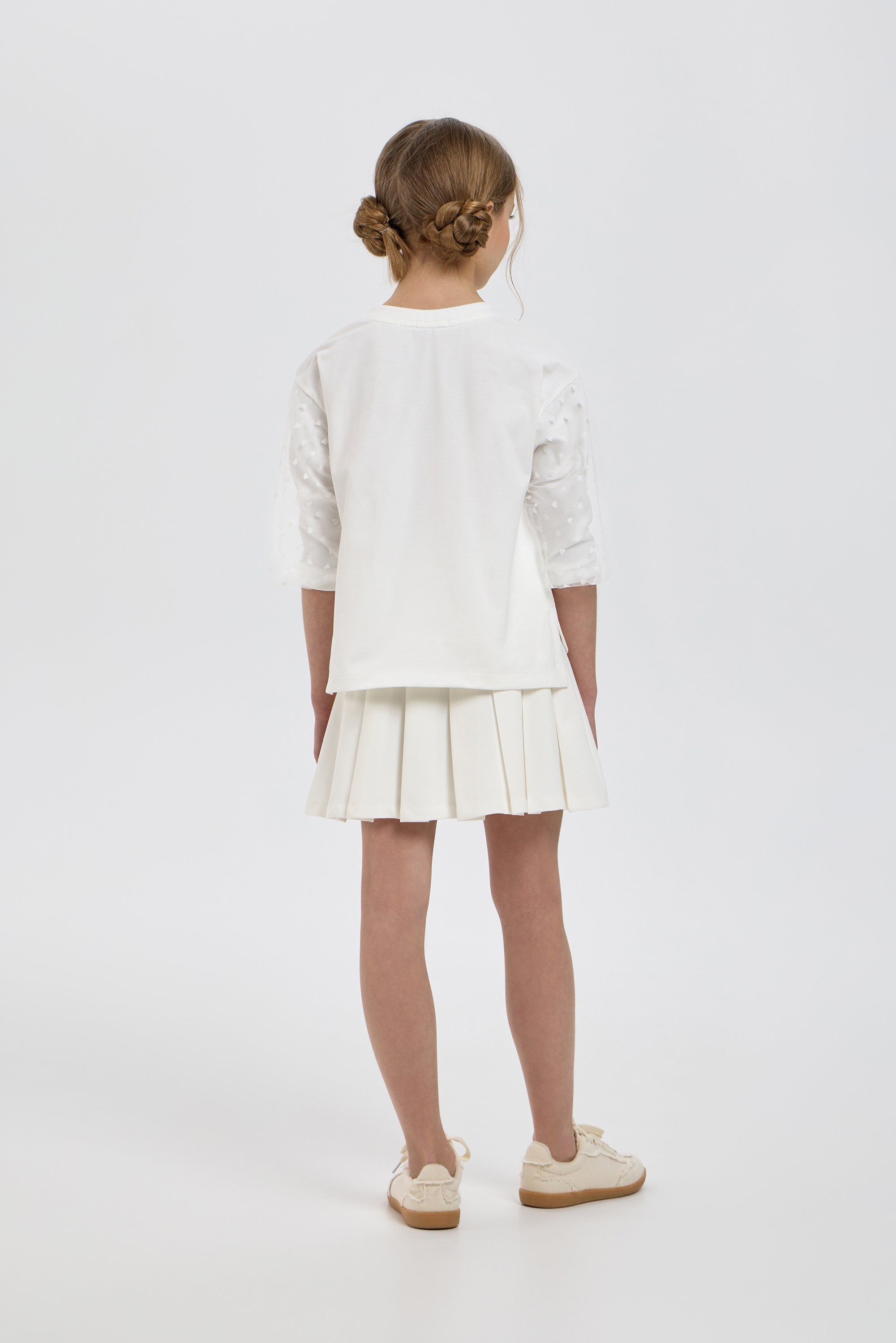 Decorated Blouse with 3D Flowers and Fruits