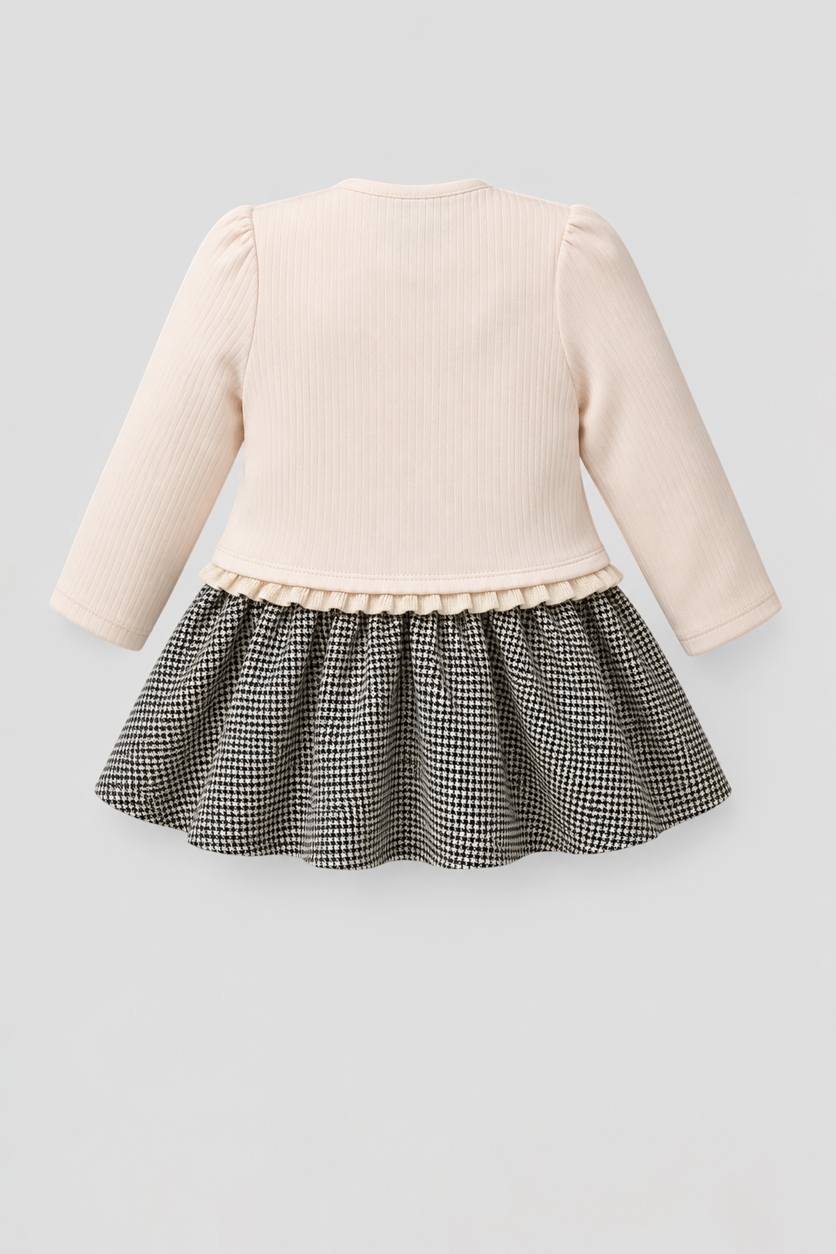 Elegant Combined Knitted Dress
