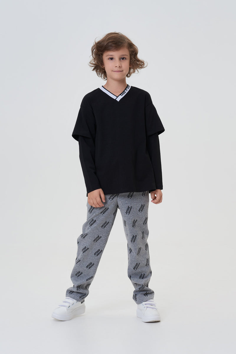 Printed LS Tee