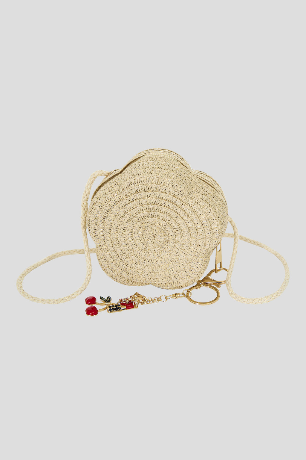 Purse "Flower" with keychain charm
