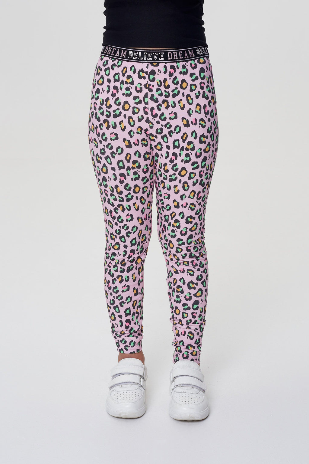 Printed Leggings, print on pink