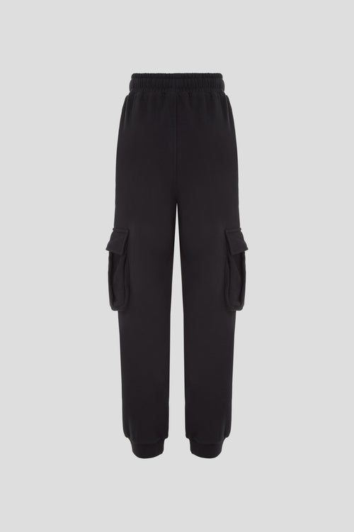 Black Cargo Joggers