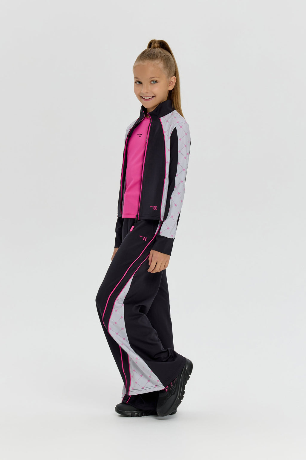 Girls black color-block Dri-FIT Tracksuit