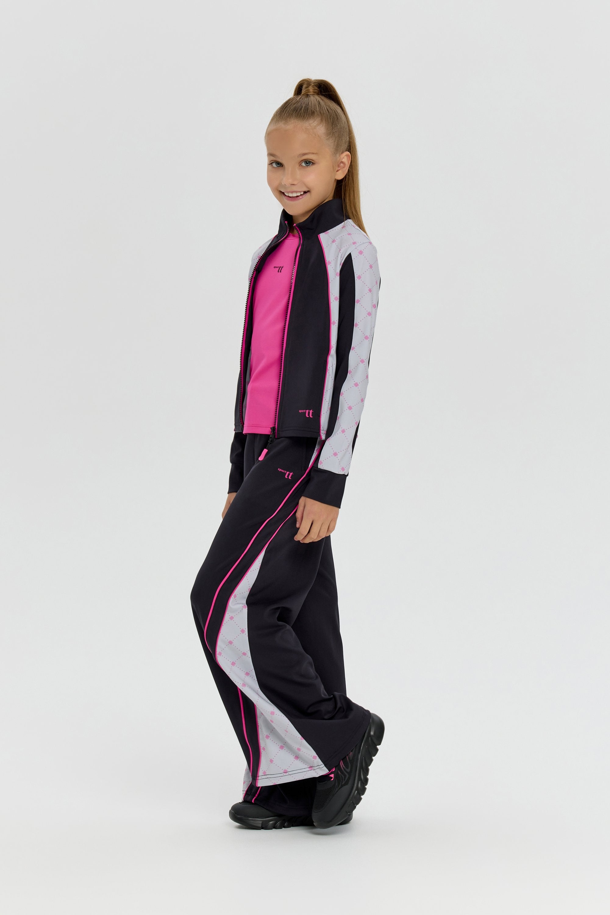 Girls black color-block Dri-FIT Tracksuit
