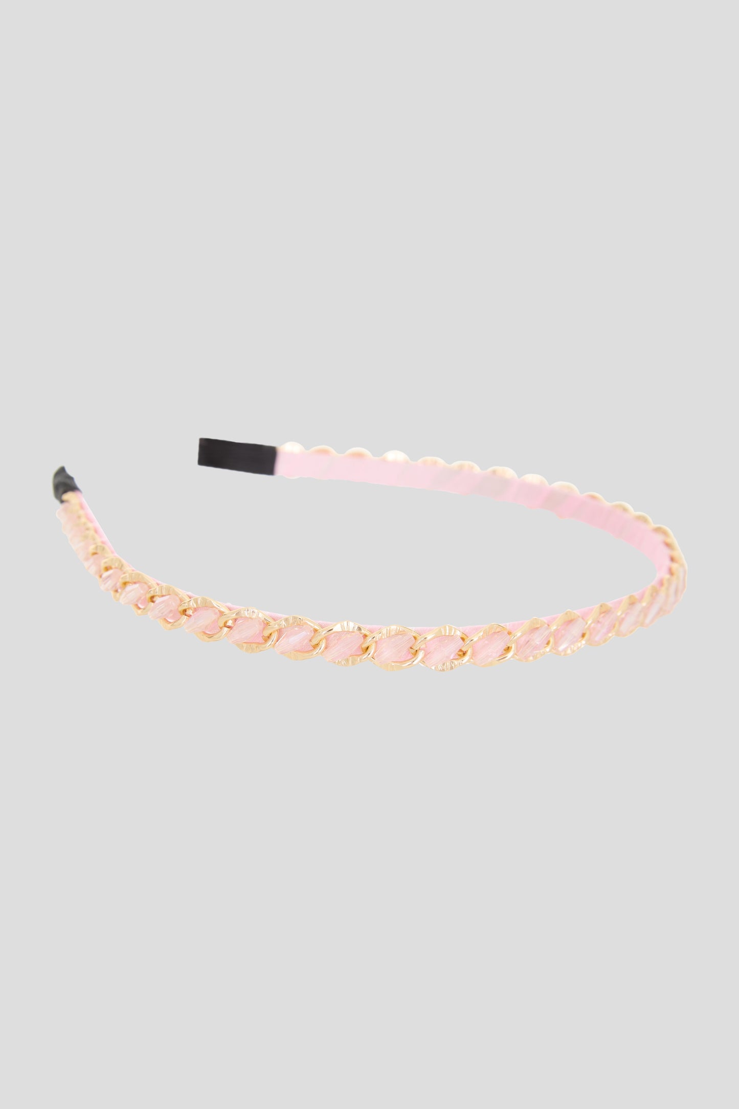 Pink and Gold Chain Designed Headband