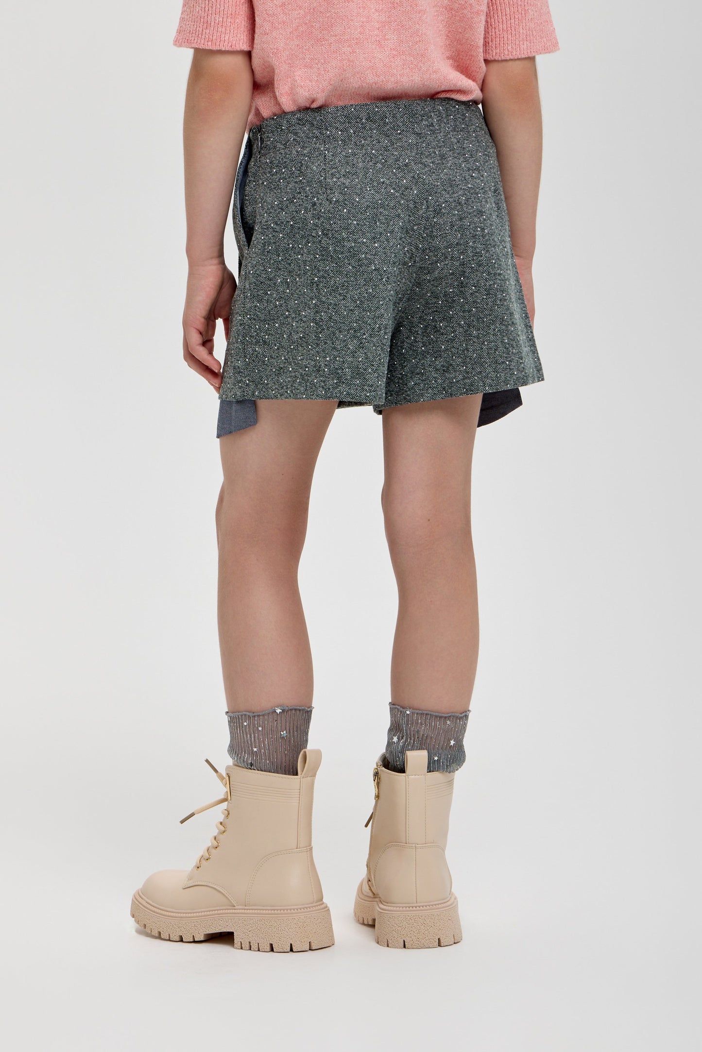 Sequins Decorated Shorts-Skirt