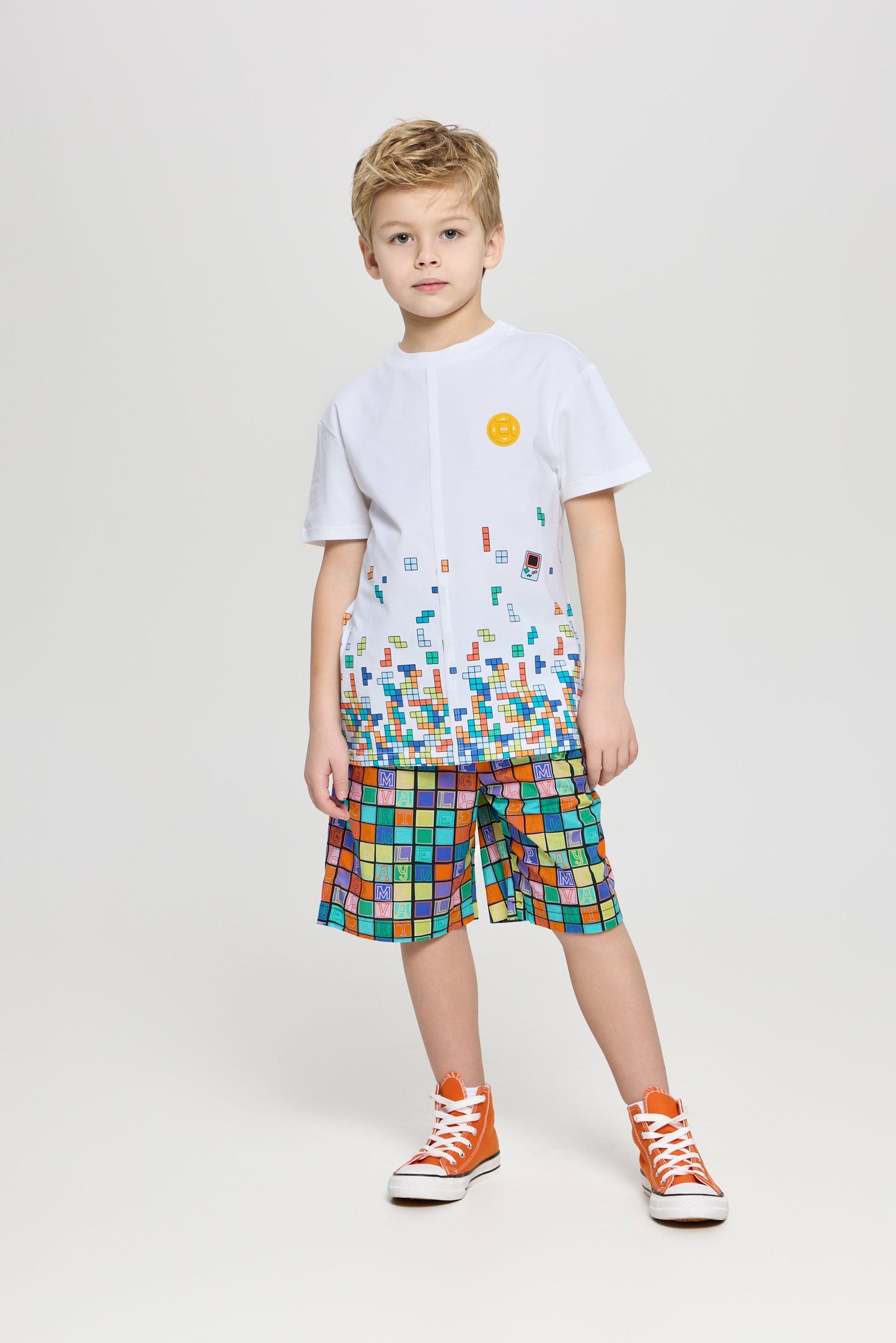 Smart Printed T-Shirt, ecru