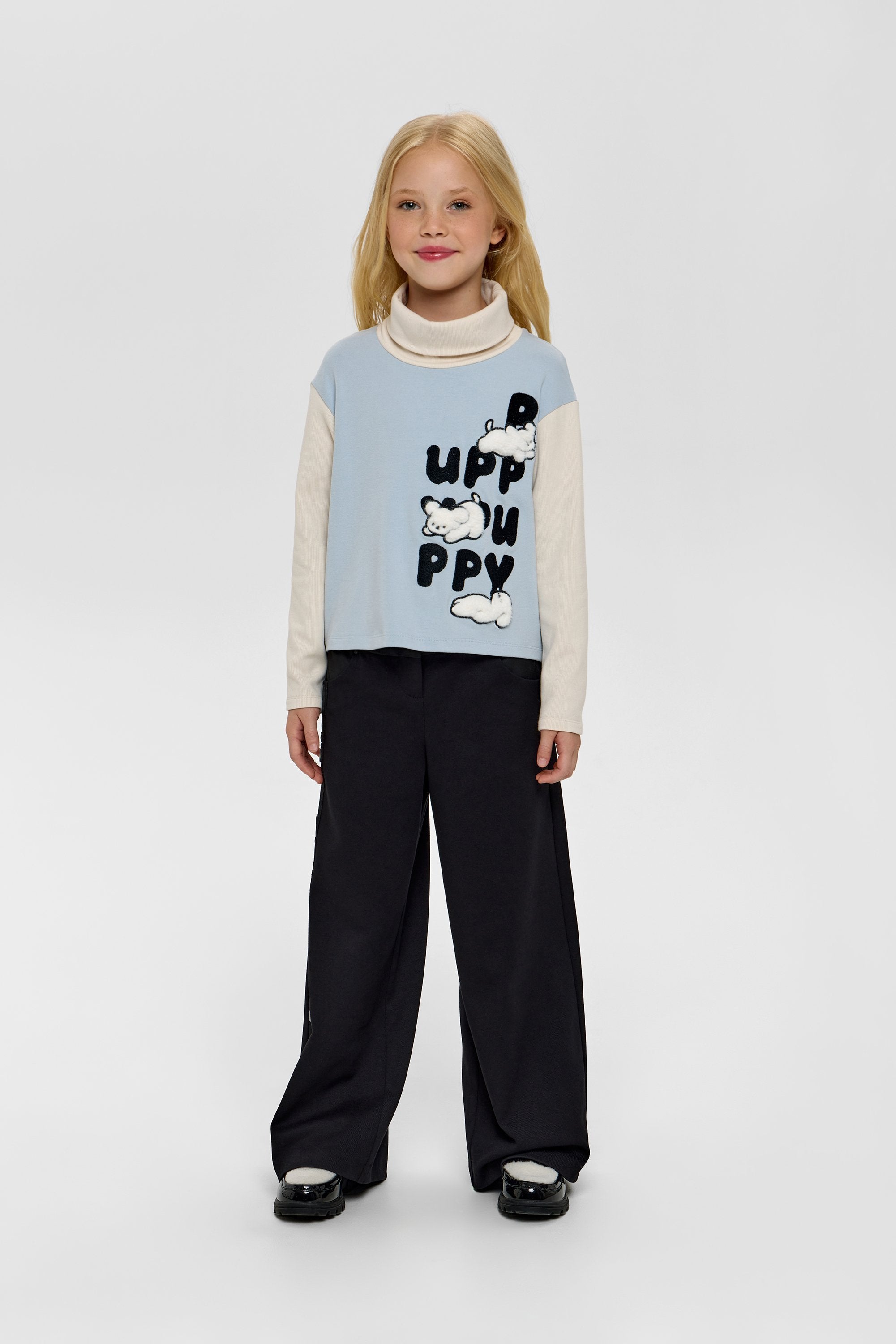 Printed Combined Turtleneck