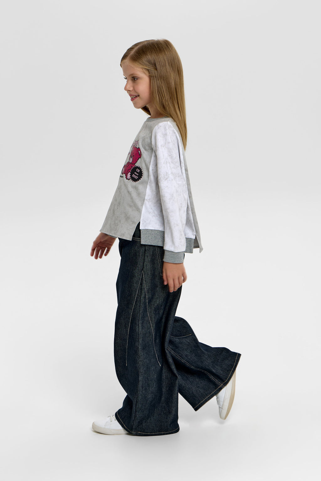 Printed Teddy Sweatshirt