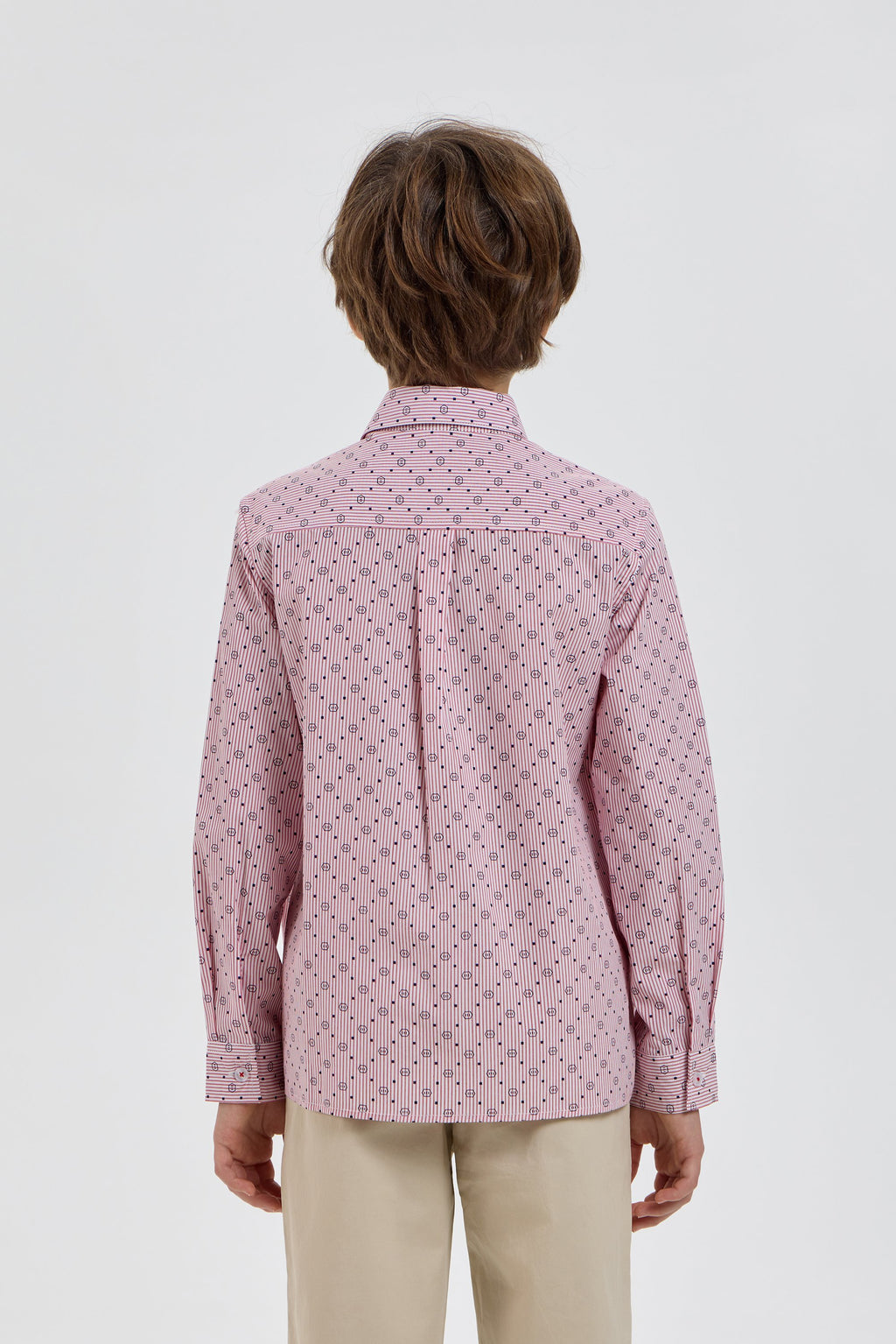 Elegant Coral Shirt with Print