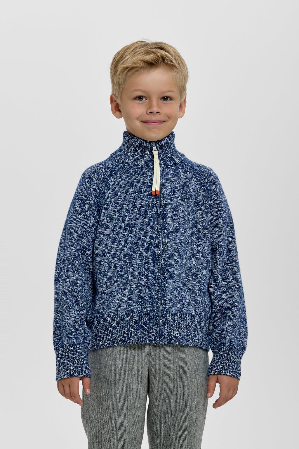 Knitted Sweater with Zip