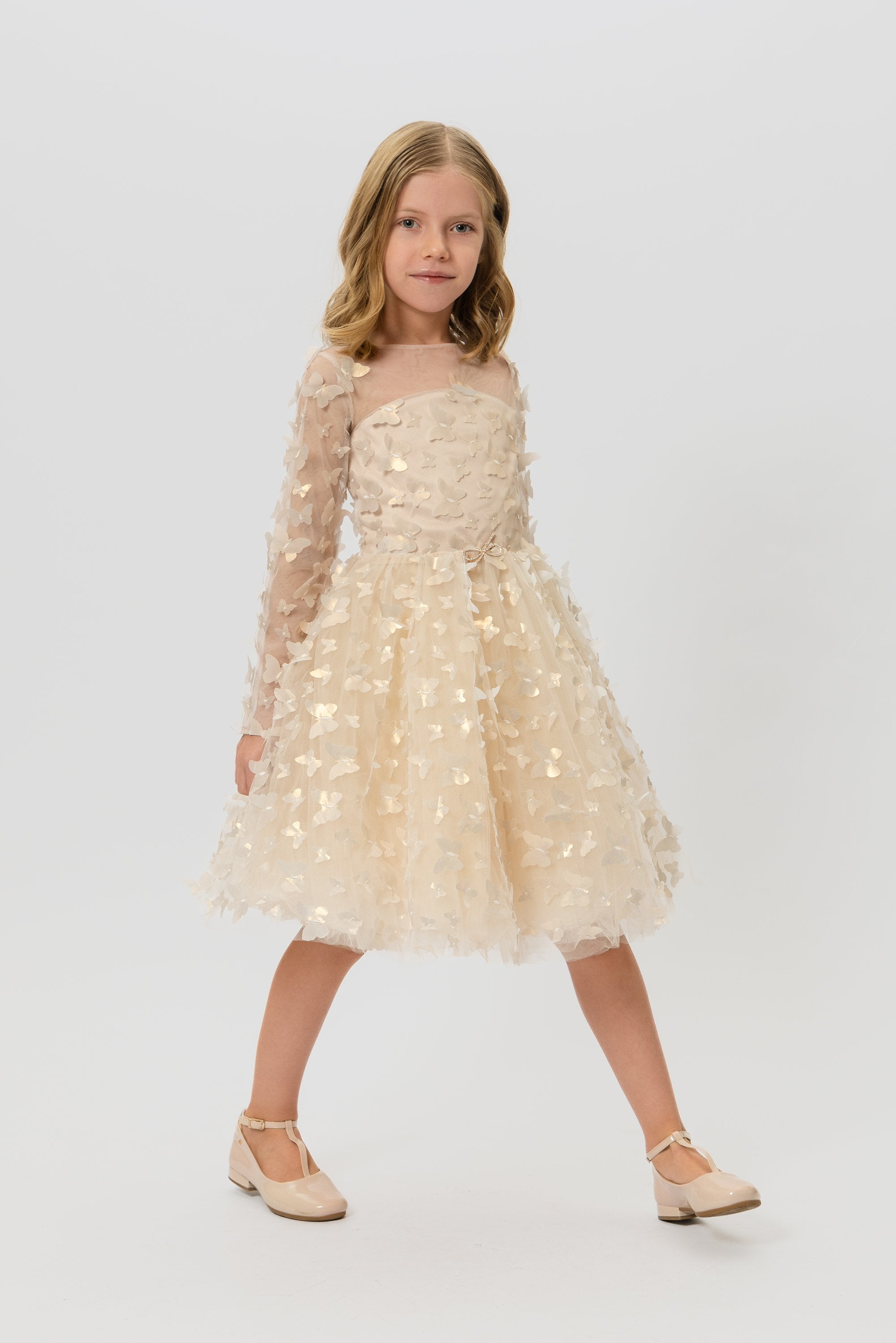 3D Butterflies Elegant Dress