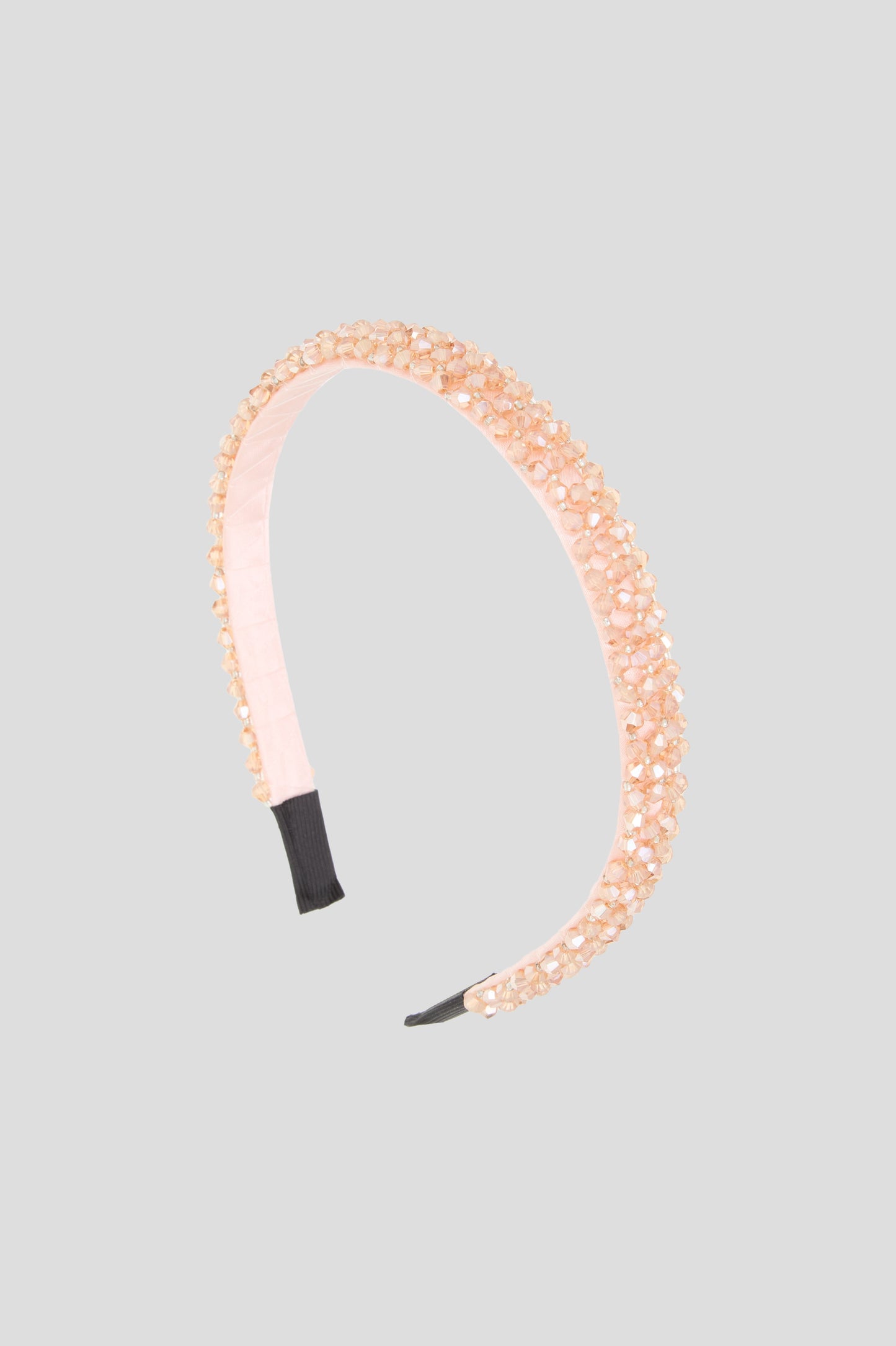 Pink Gold Rhinestones Headband