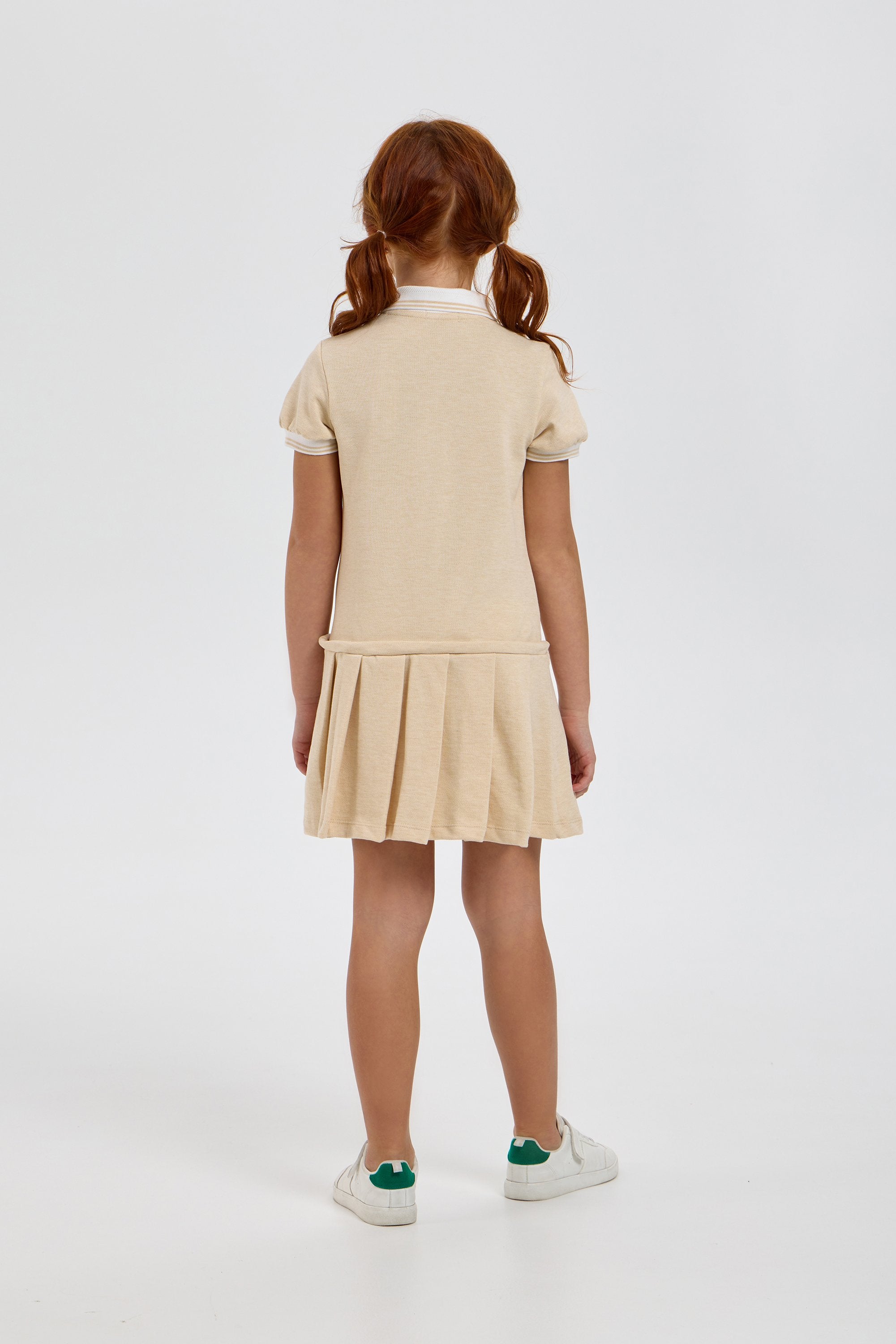 Elegant Knitted Polo Dress