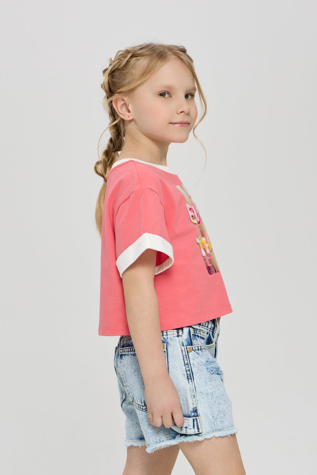 Cropped Printed T-Shirt