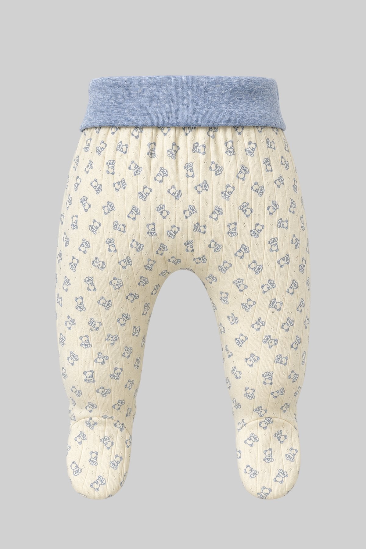Teddy Knitted Cotton Set (body, pants & cap) for baby boy