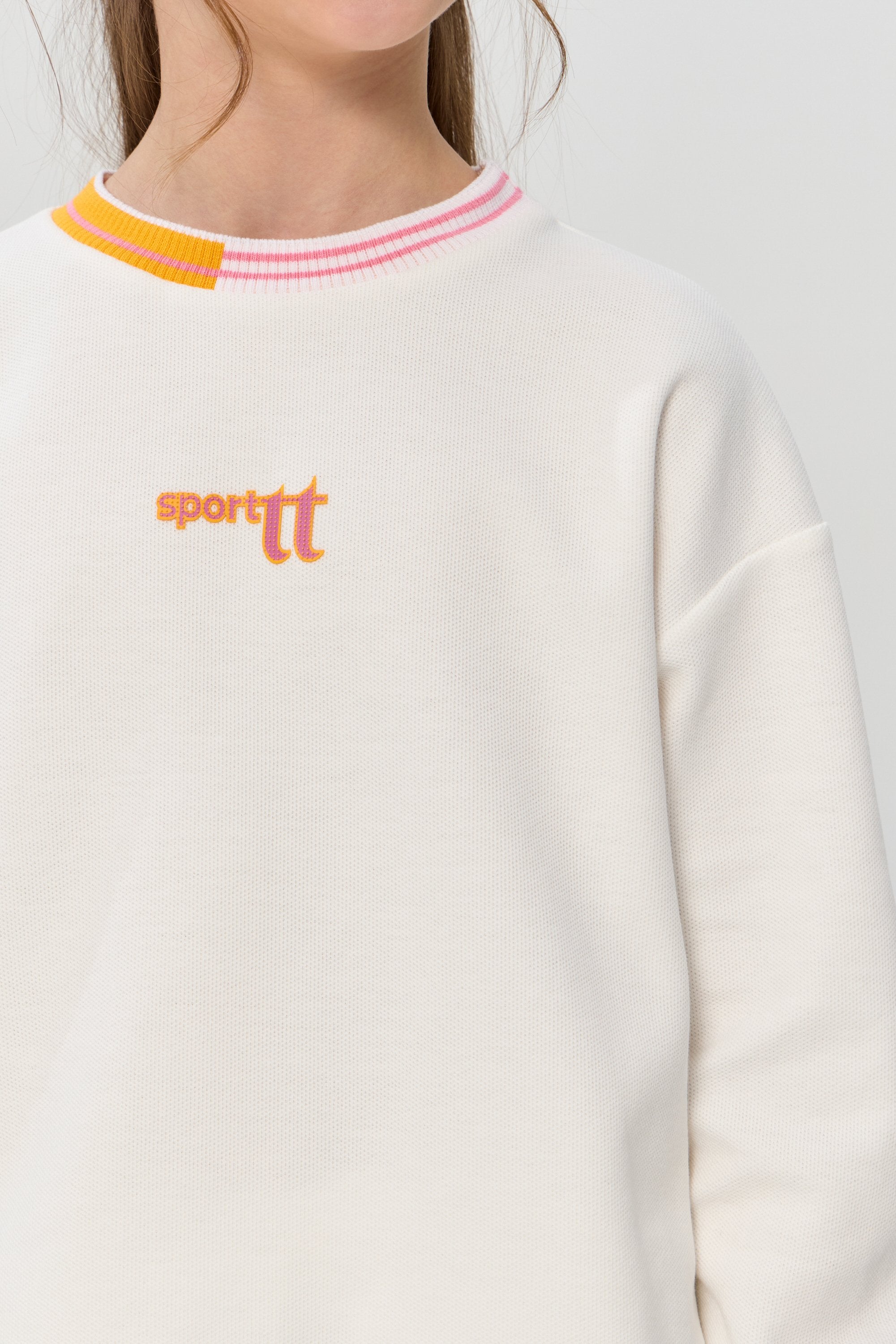 White Sports Sweatshirt