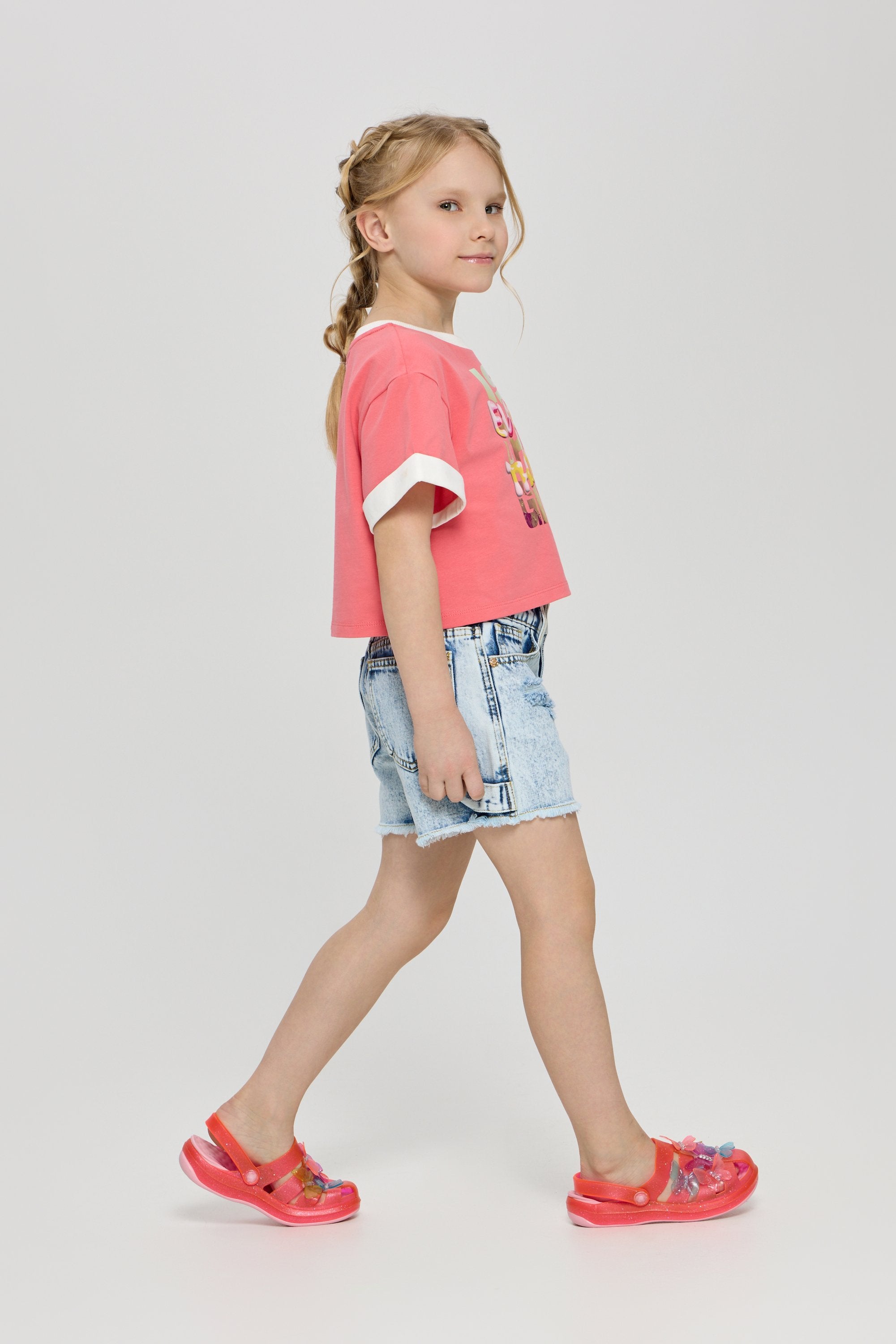 Cropped Printed T-Shirt