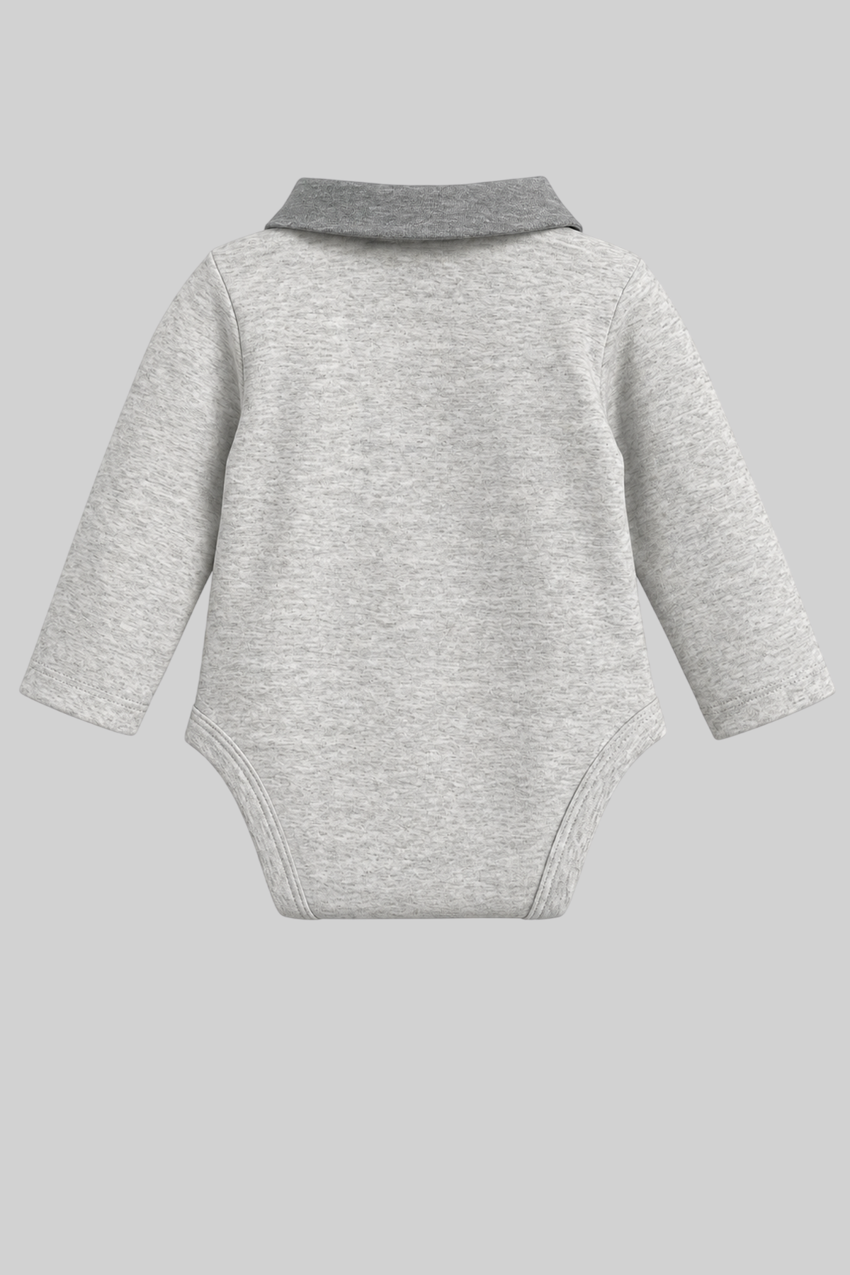 Smart Collar Bodysuit with Bear Applique for baby boy