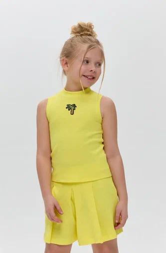 Summer top and shorts set, yellow