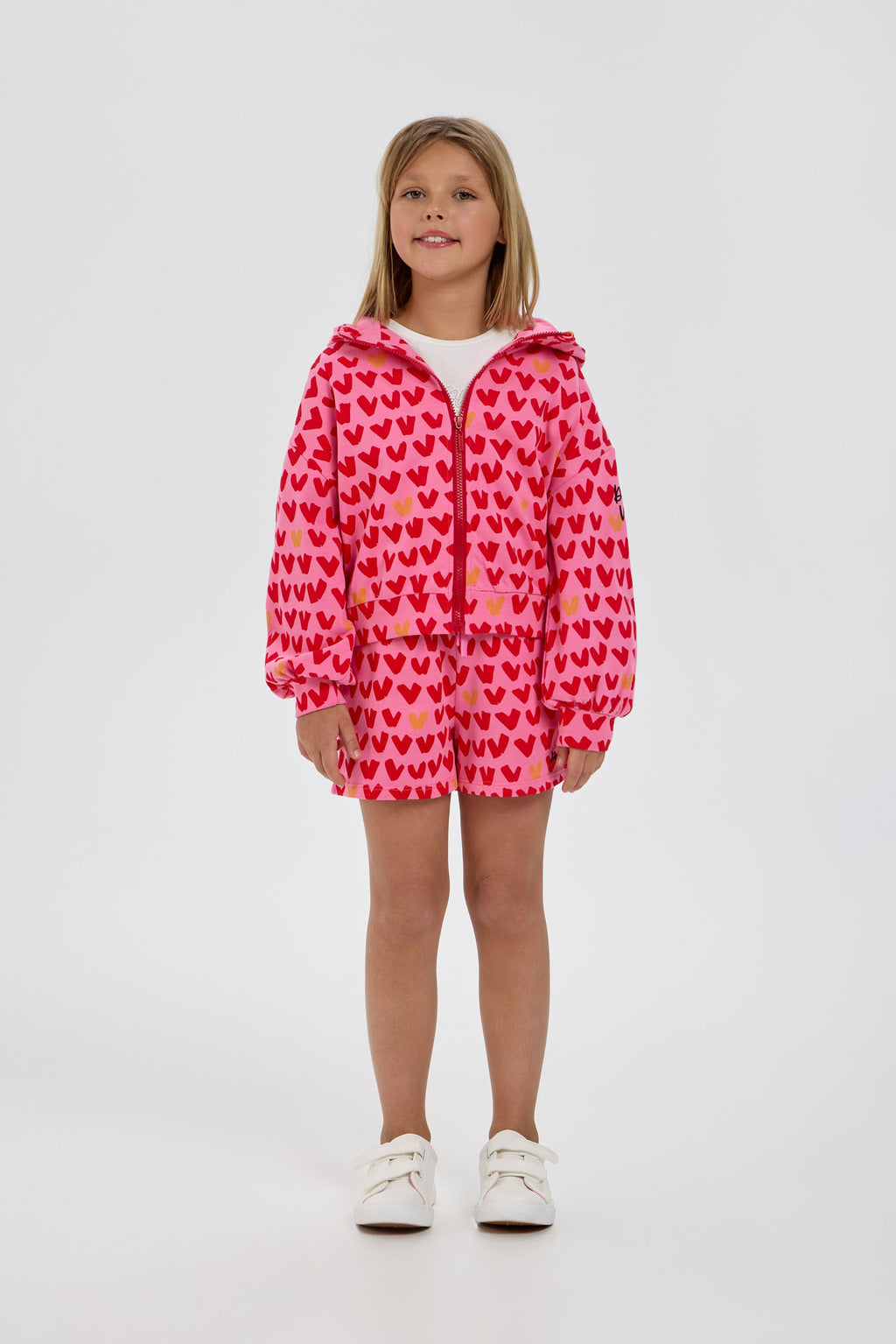 Heart Set (Hoodie jacket with shorts)