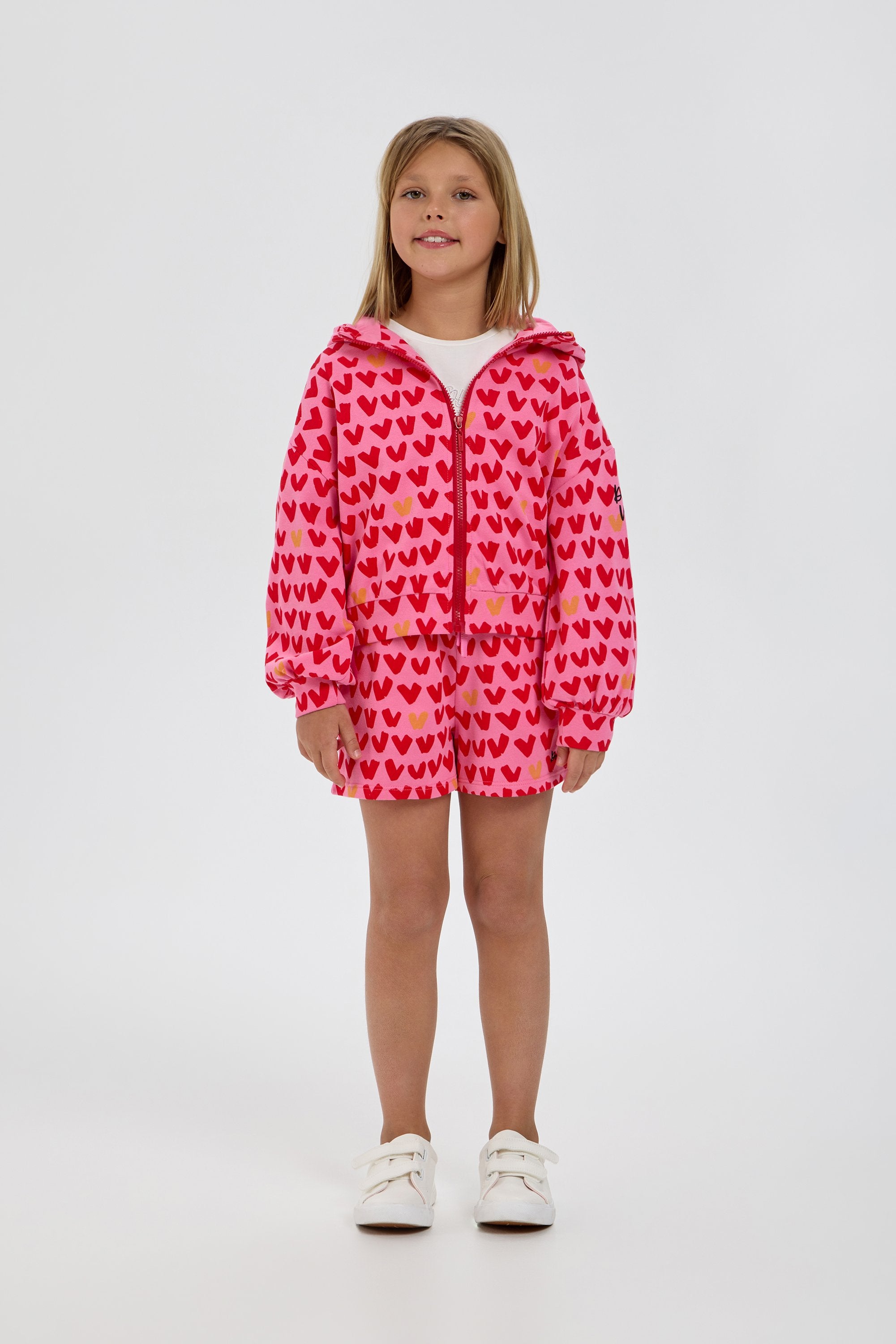 Heart Set (Hoodie jacket with shorts)