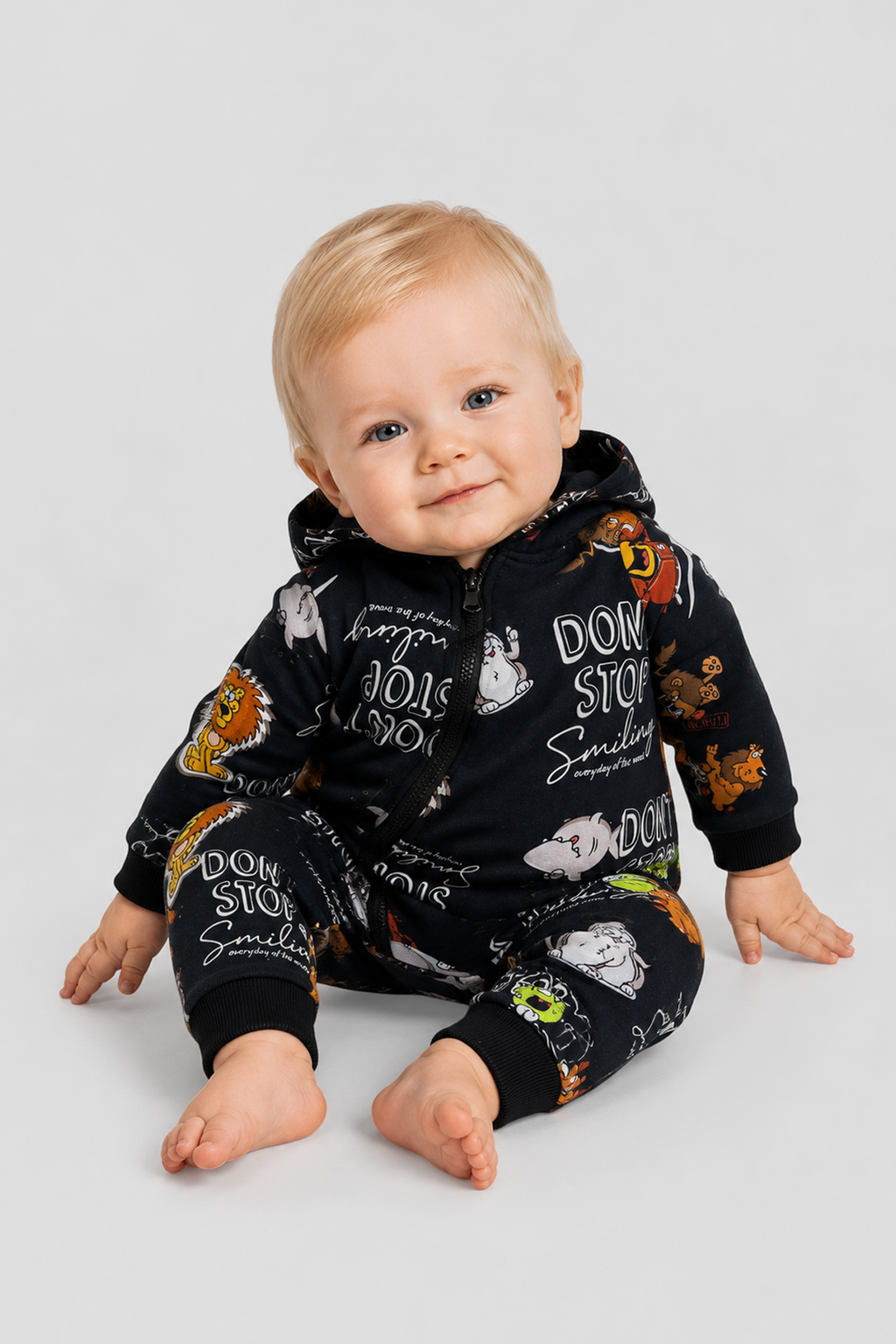 Warm Animal Printed Overall for baby