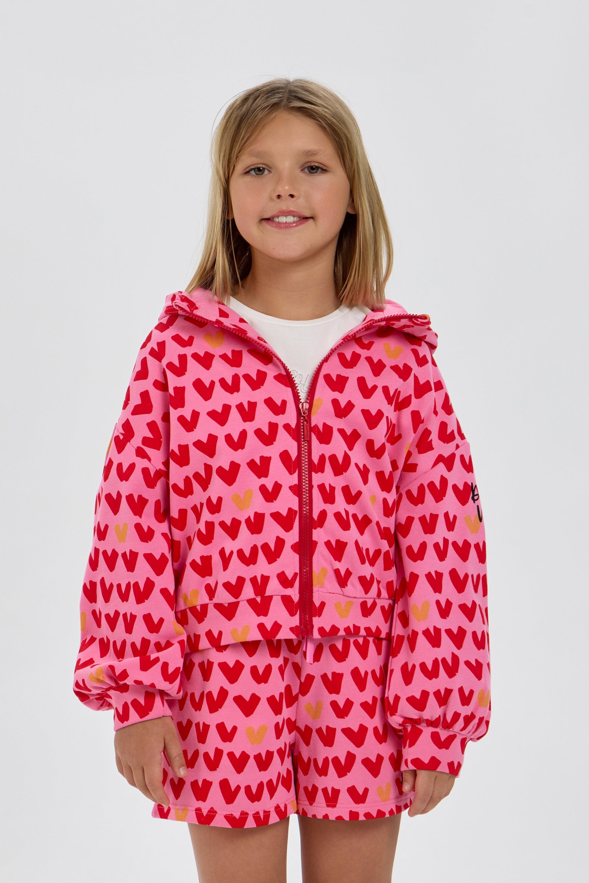 Heart Set (Hoodie jacket with shorts)