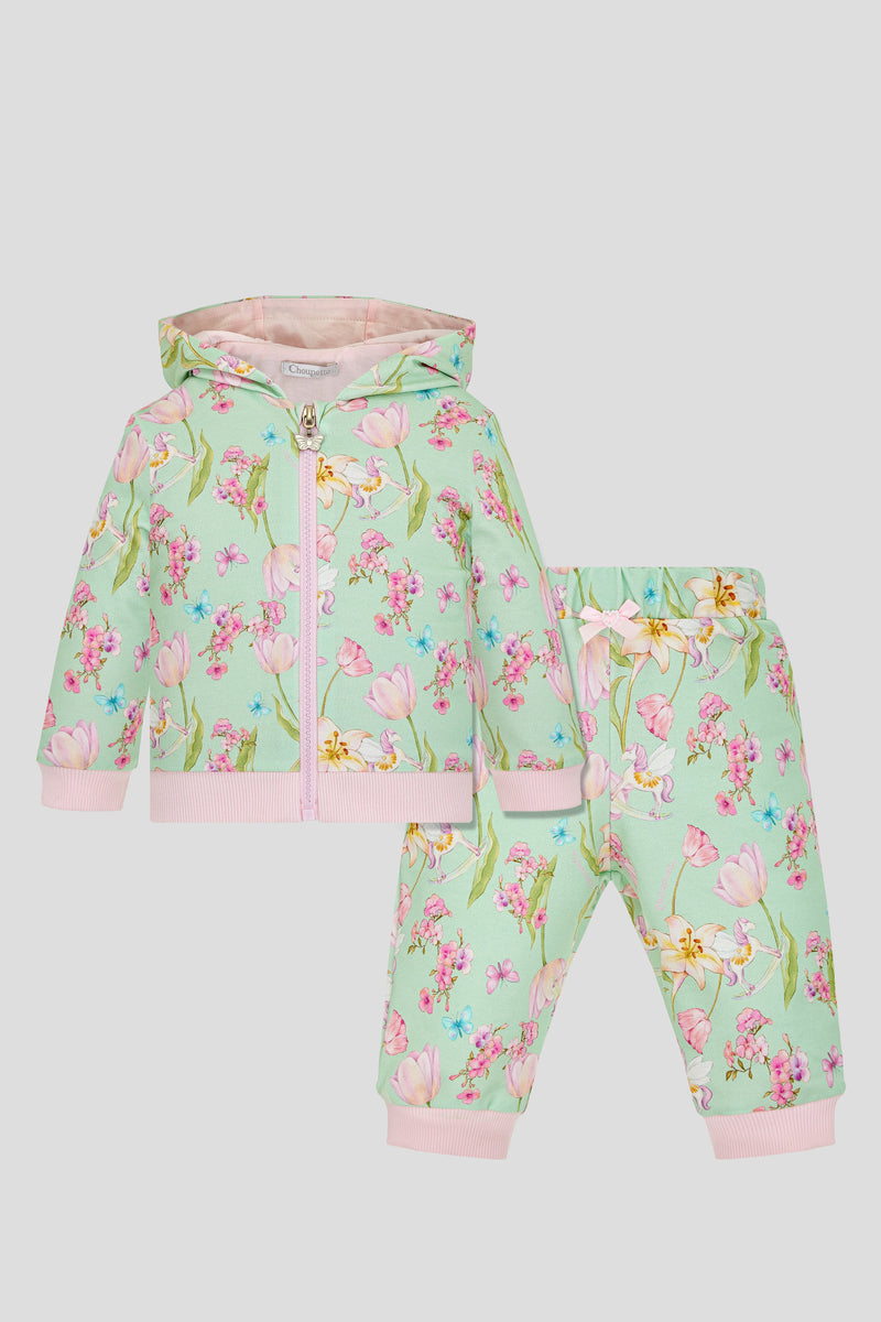Jersey Tracksuit (bomber and pants), branded print