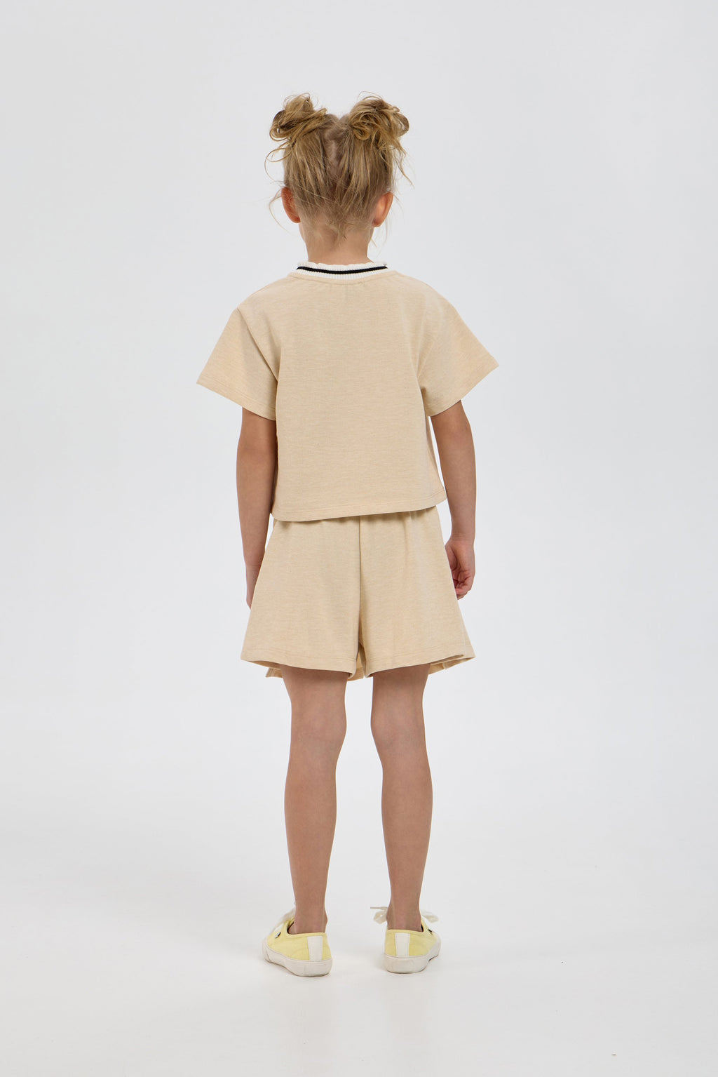 Pear Decorated Knitted Summer Set (T-shirt and Skort)