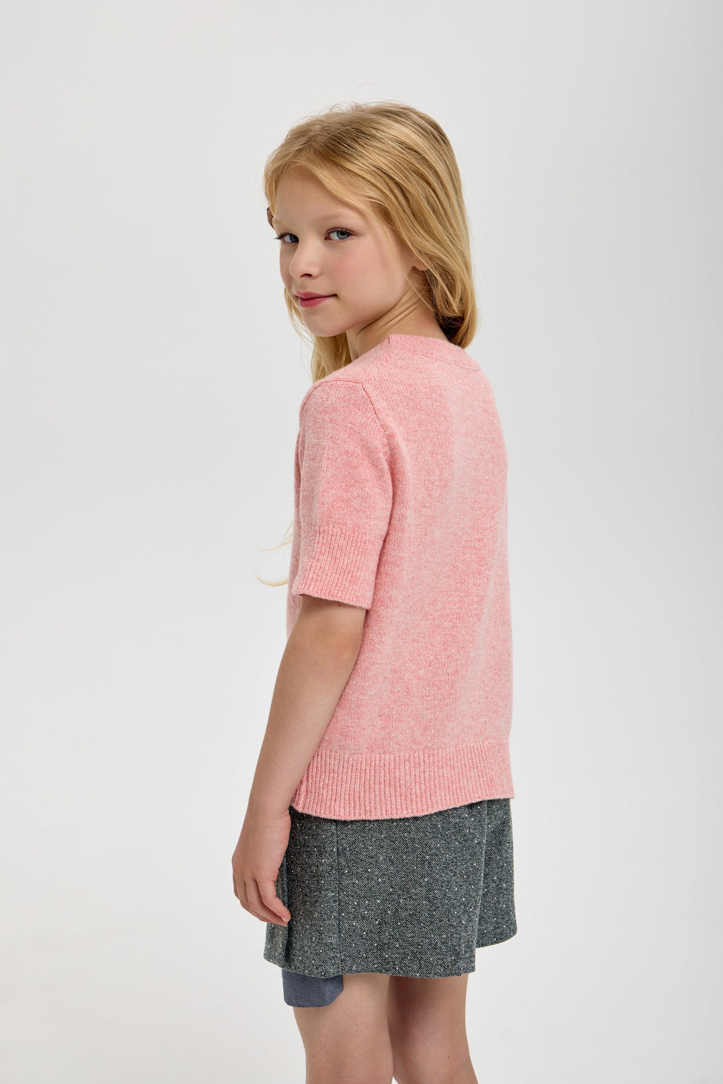 Knitted Sweatshirt, peach