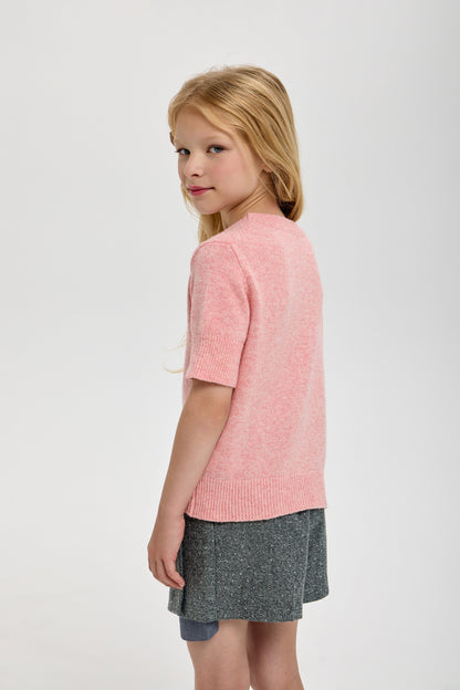 Knitted Sweatshirt, peach