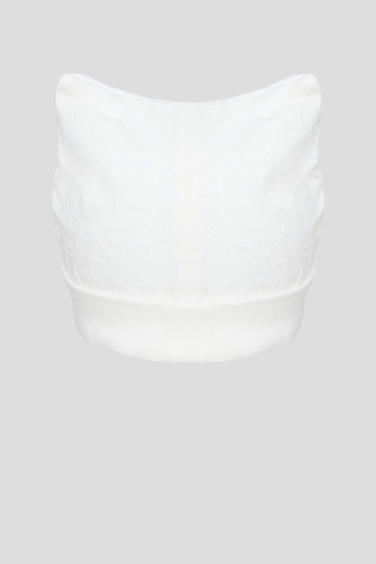 Warmed Footer Overalls with Hood and Cap, ecru