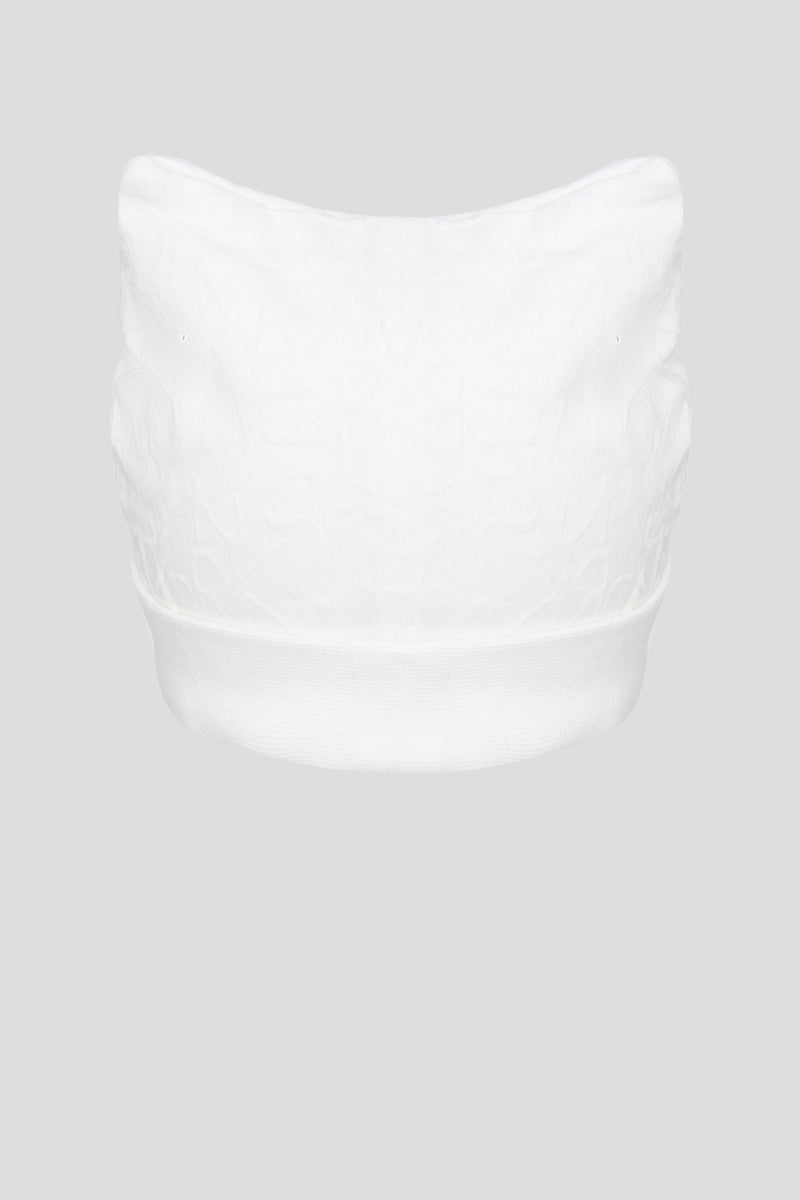Warmed Footer Overalls with Hood and Cap, ecru