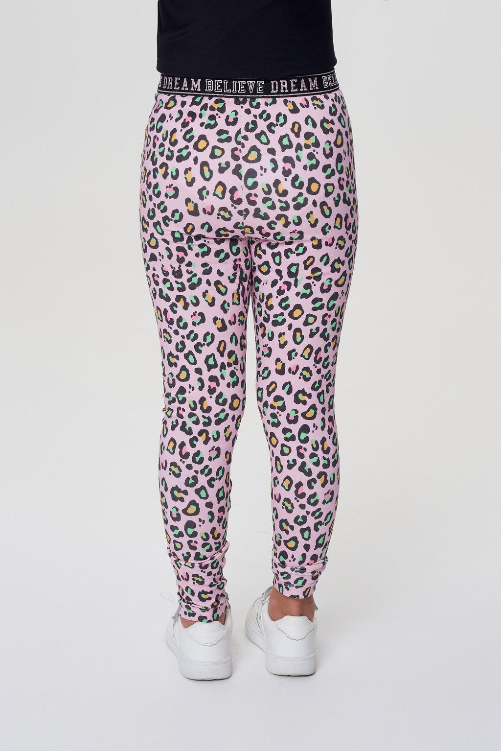 Printed Leggings, print on pink