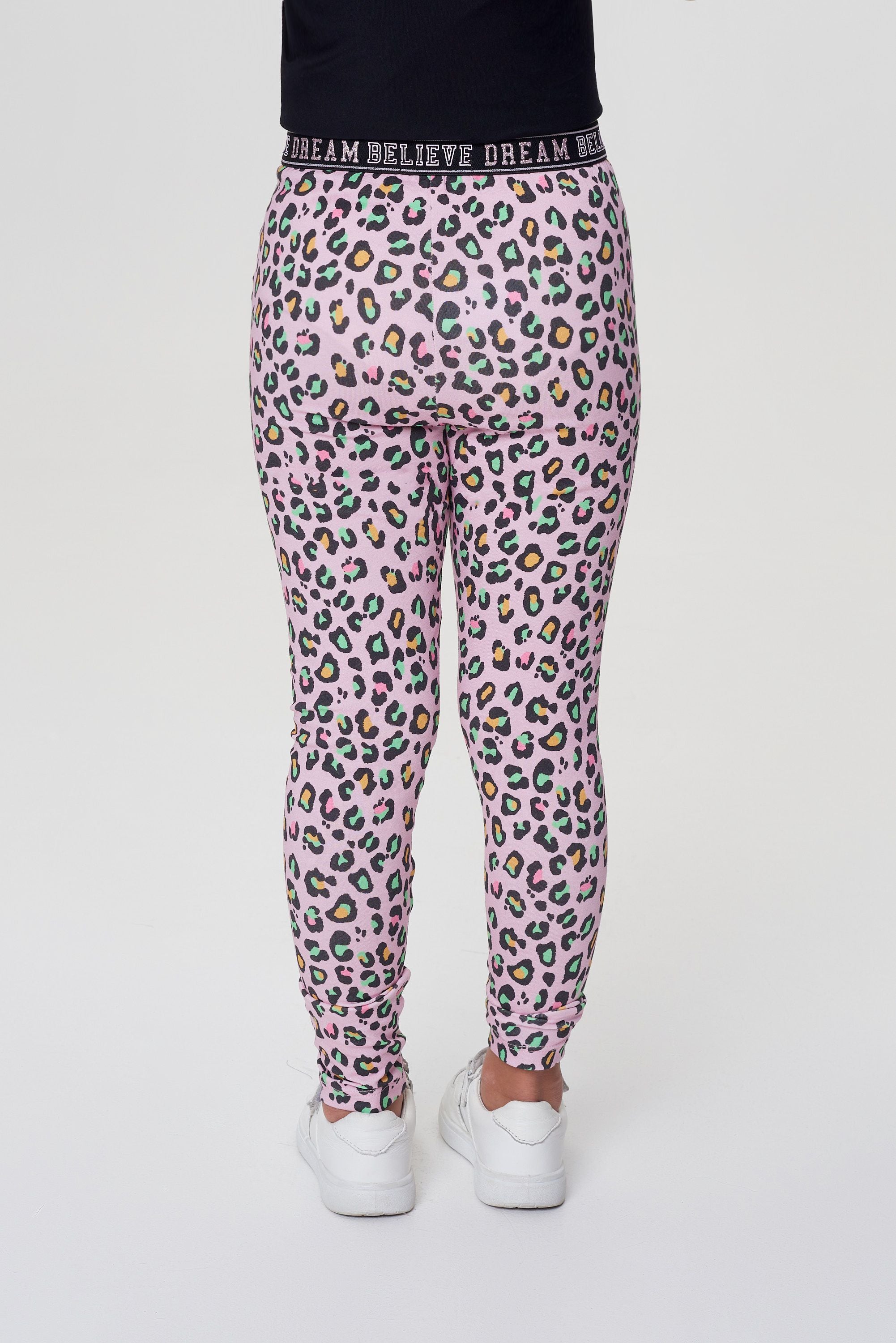 Printed Leggings, print on pink