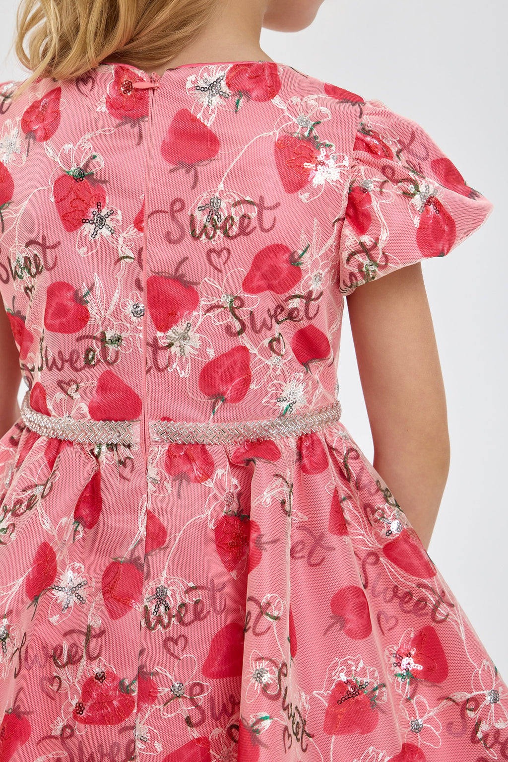 Beautiful Dress with Strawberry Print