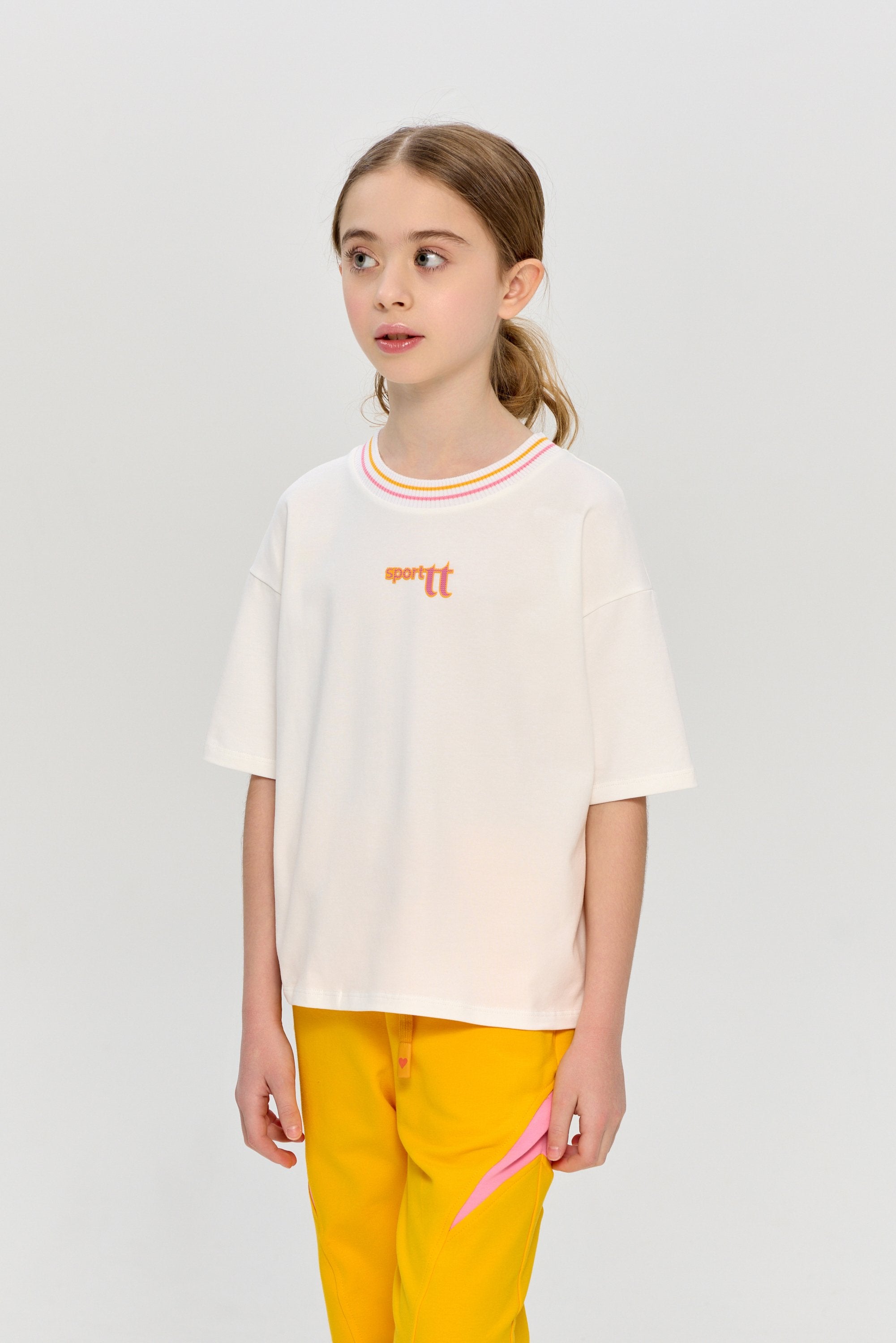 Sports Set White with Embroidery