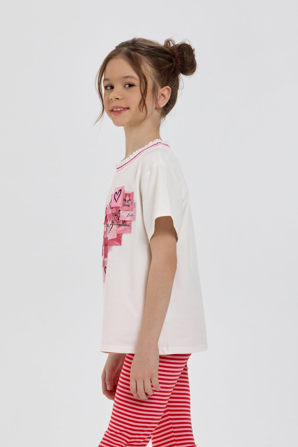 Heart Post-Its T-Shirt for girl