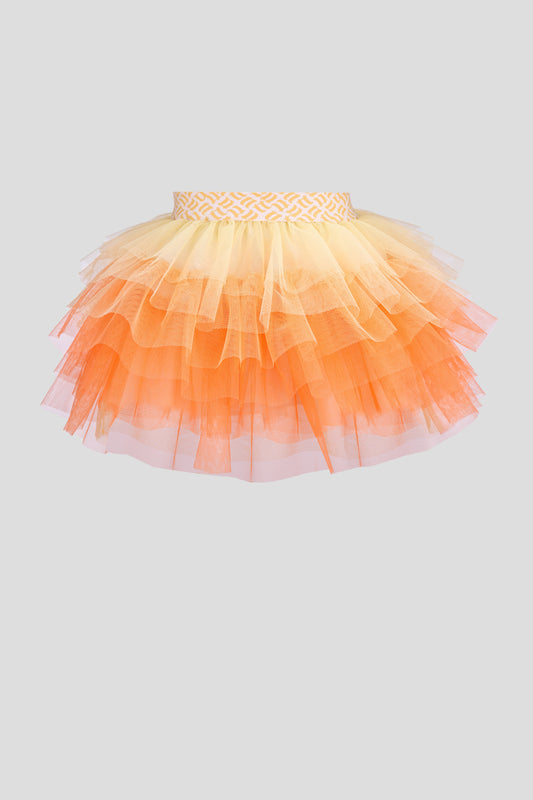 Flounces Mesh Skirt